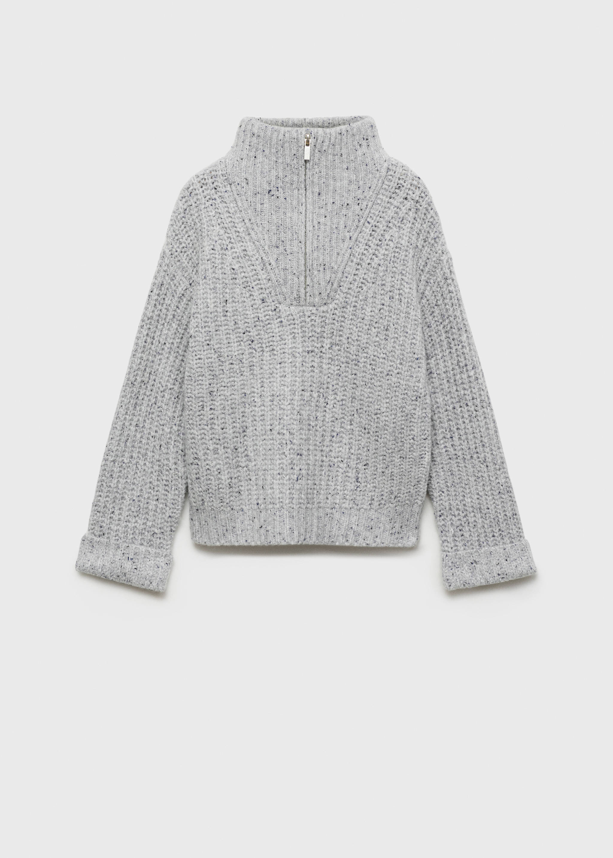 Sweter z golfem i zamkiem - Artykuł bez modela/modelki