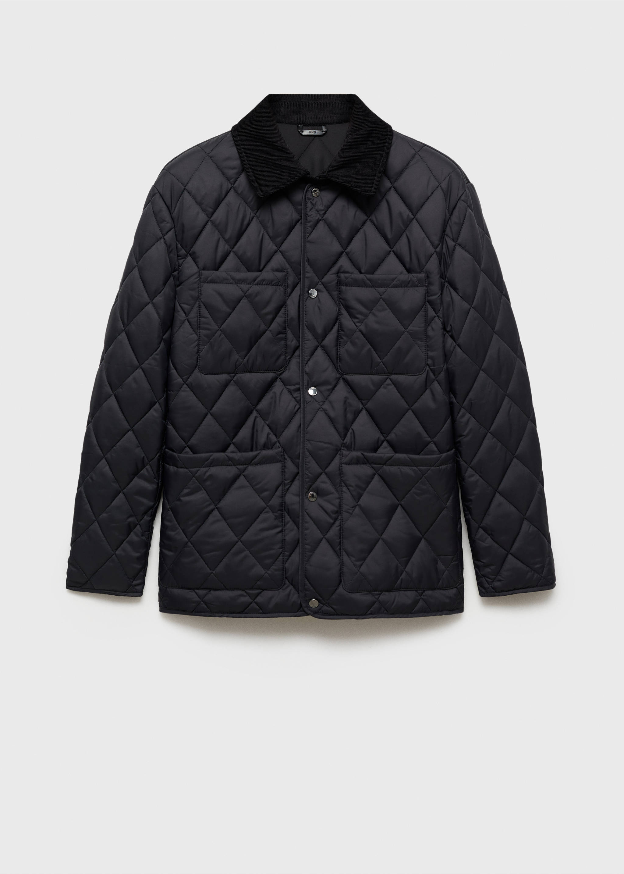 Water-repellent quilted jacket - Article without model, Dark Navy. Ref: 77007920-00.