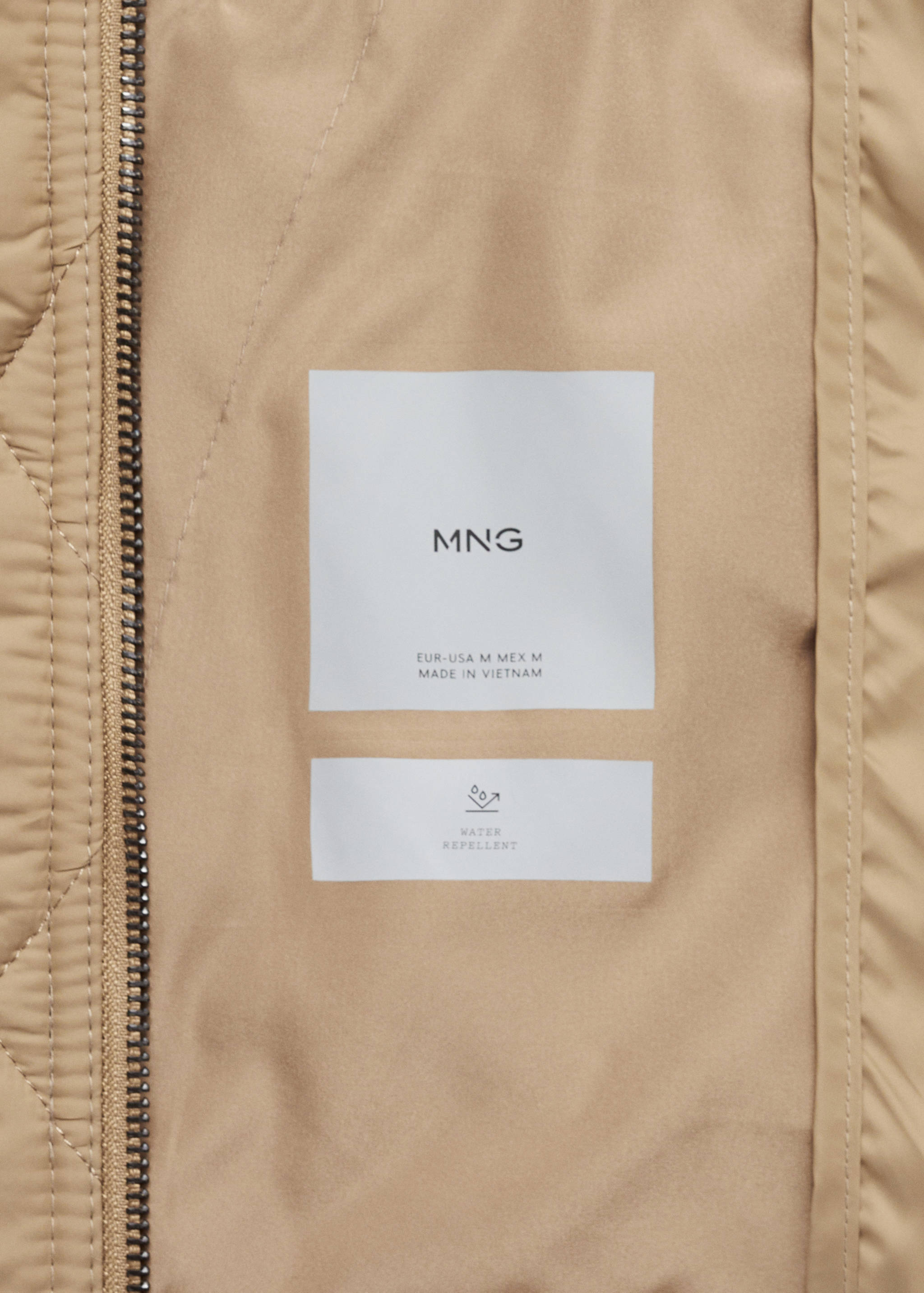 Quilted jacket with corduroy collar - Details of the article 0