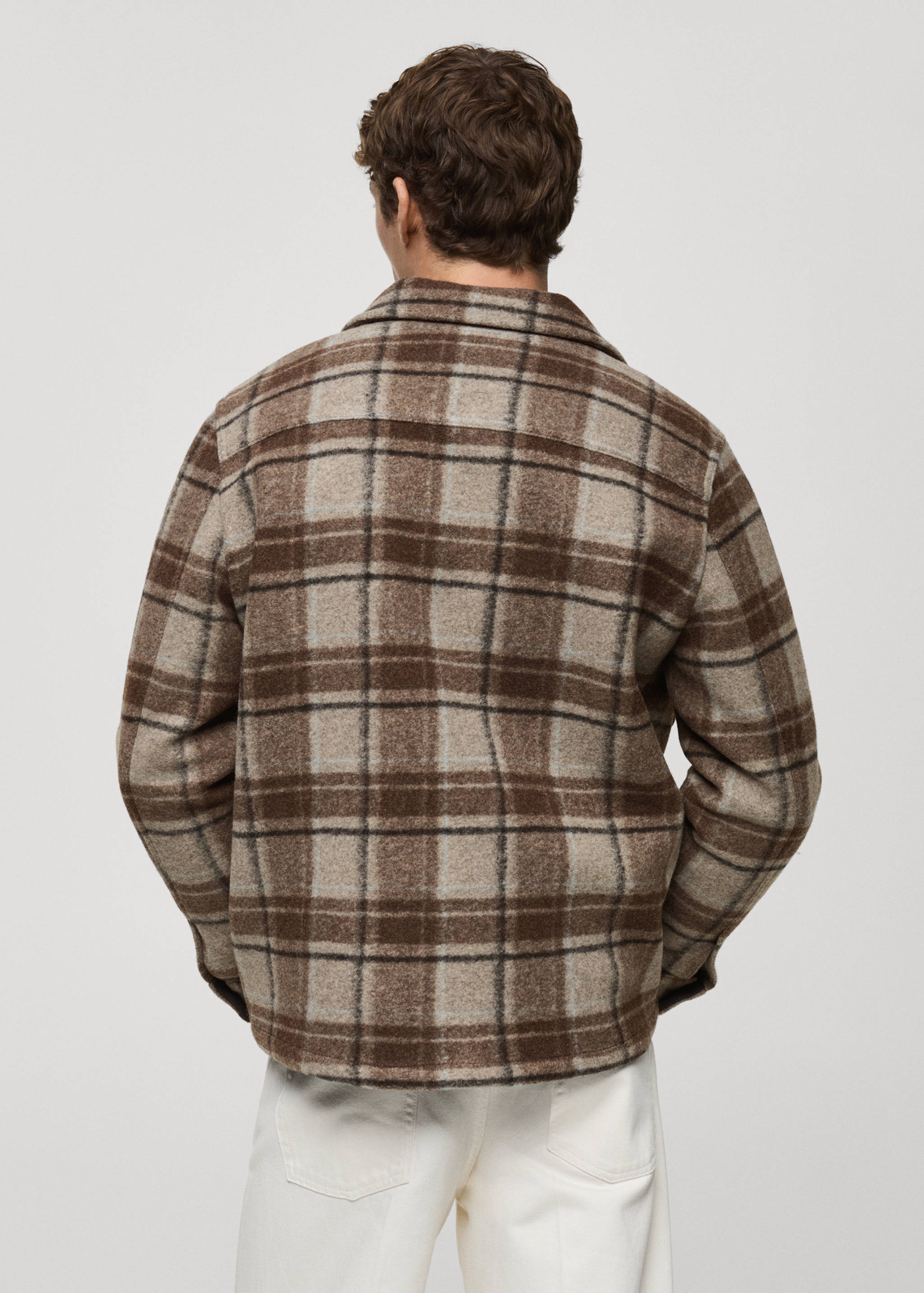 Check flannel overshirt - Reverse of the article