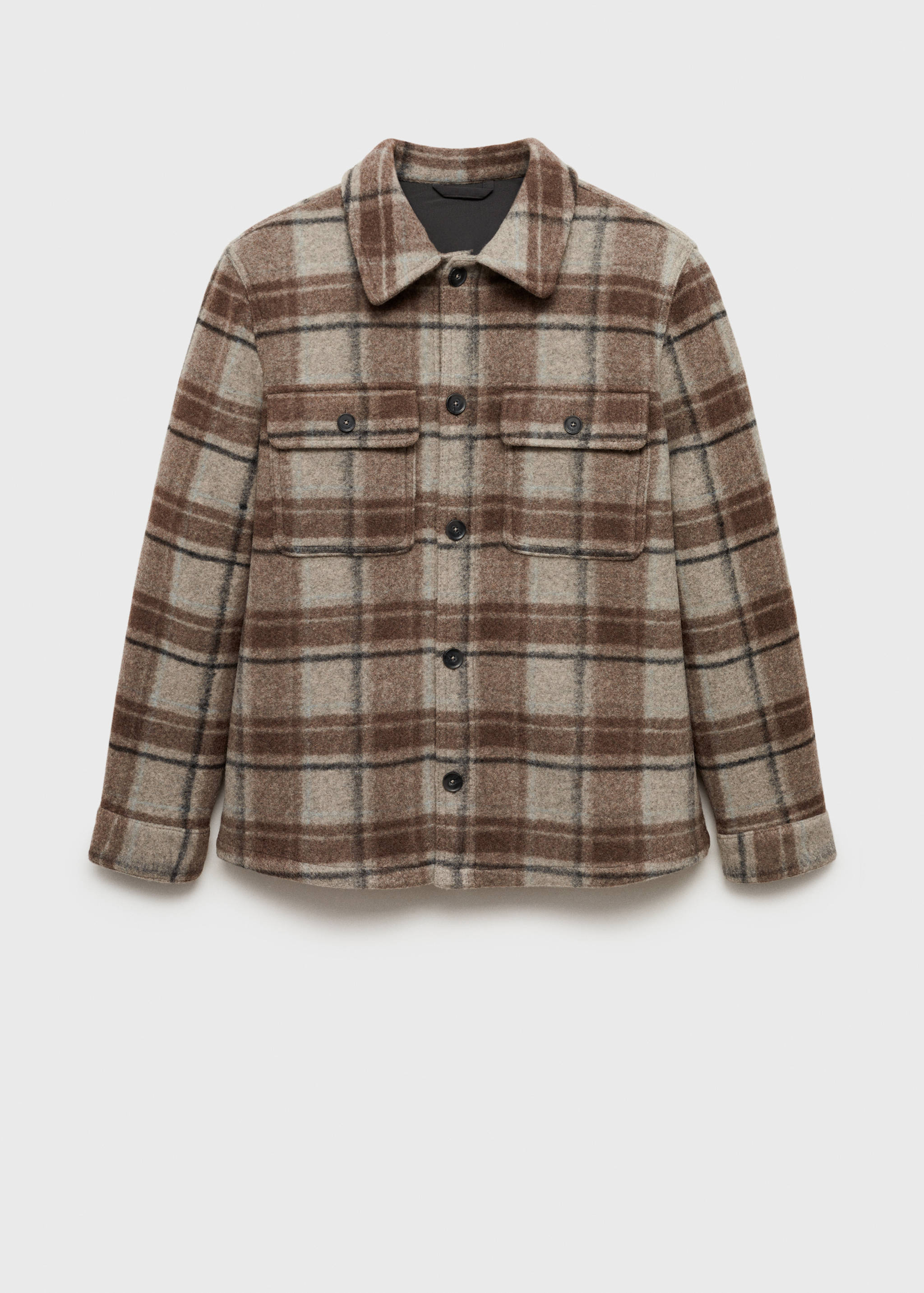 Check flannel overshirt - Article without model