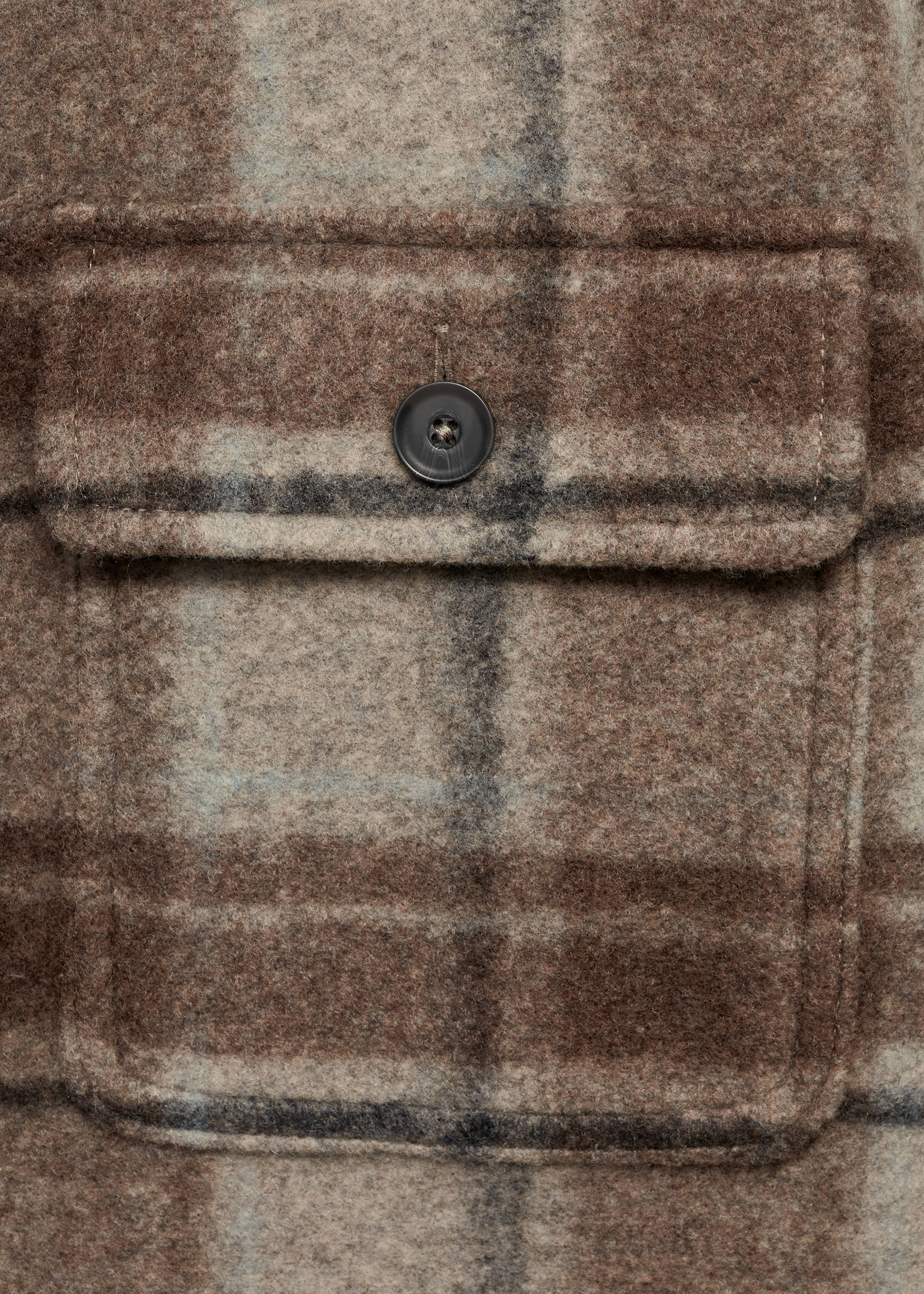 Check flannel overshirt - Details of the article 0