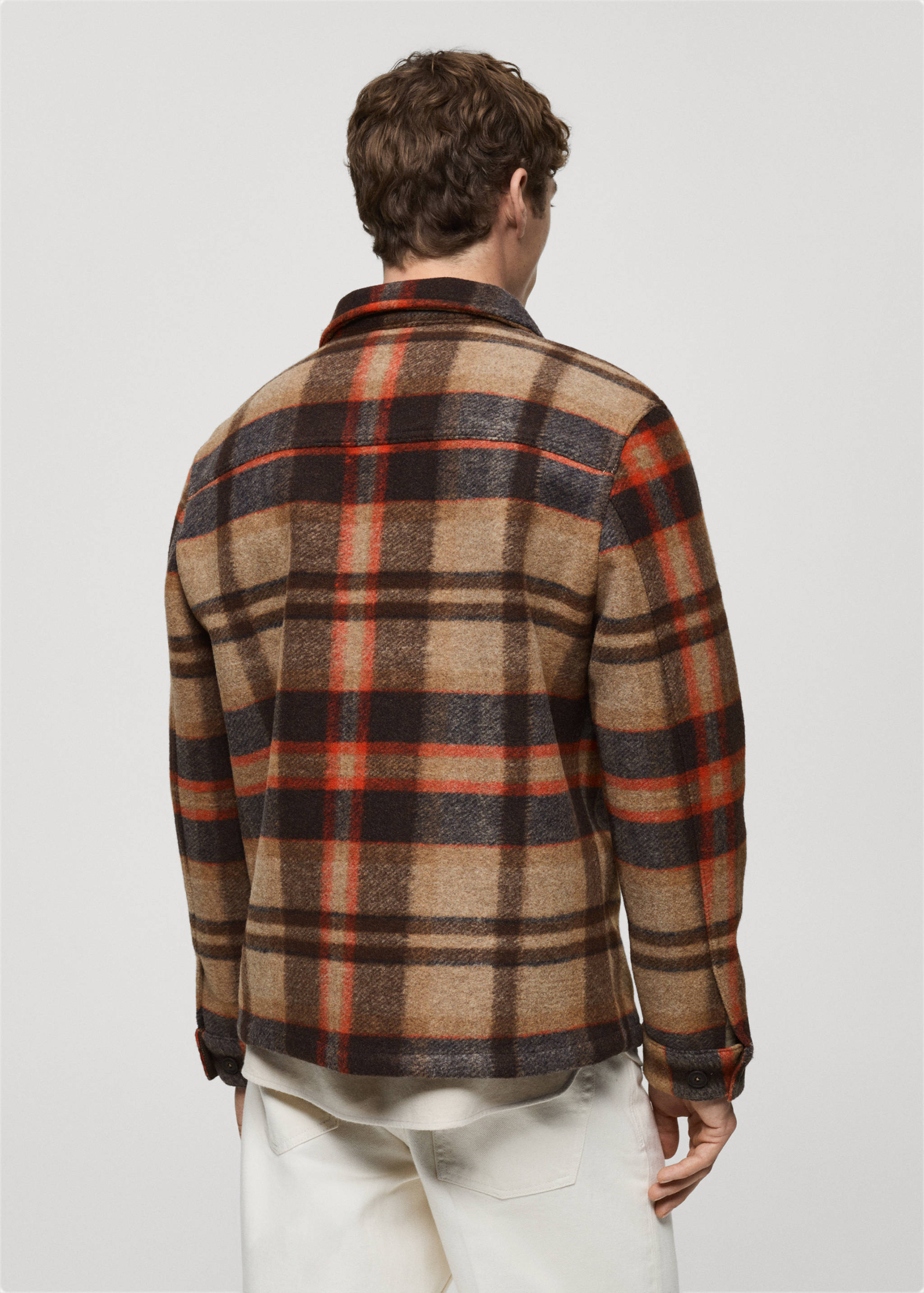 Check flannel overshirt - Reverse of the article