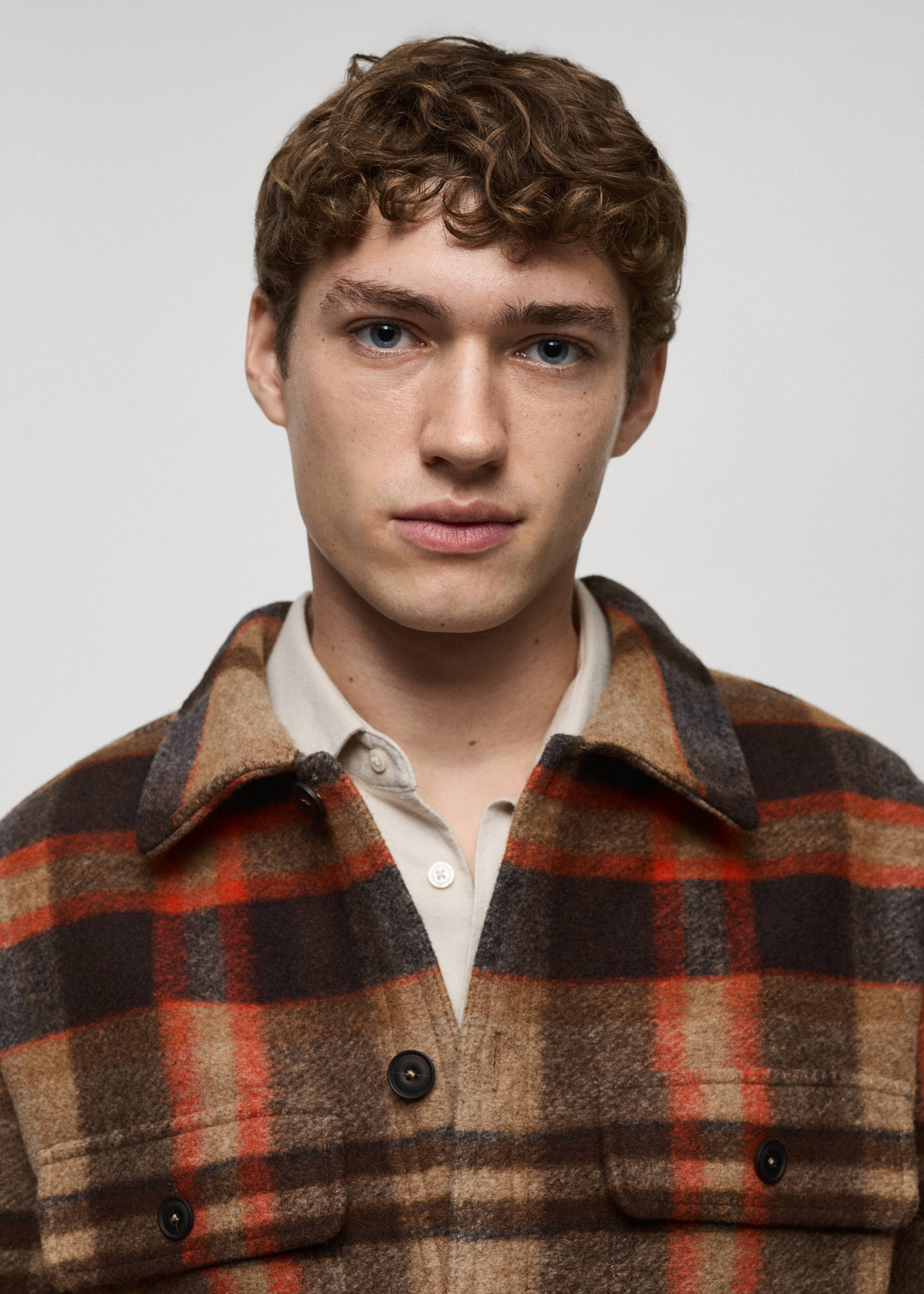 Check flannel overshirt - Details of the article 1