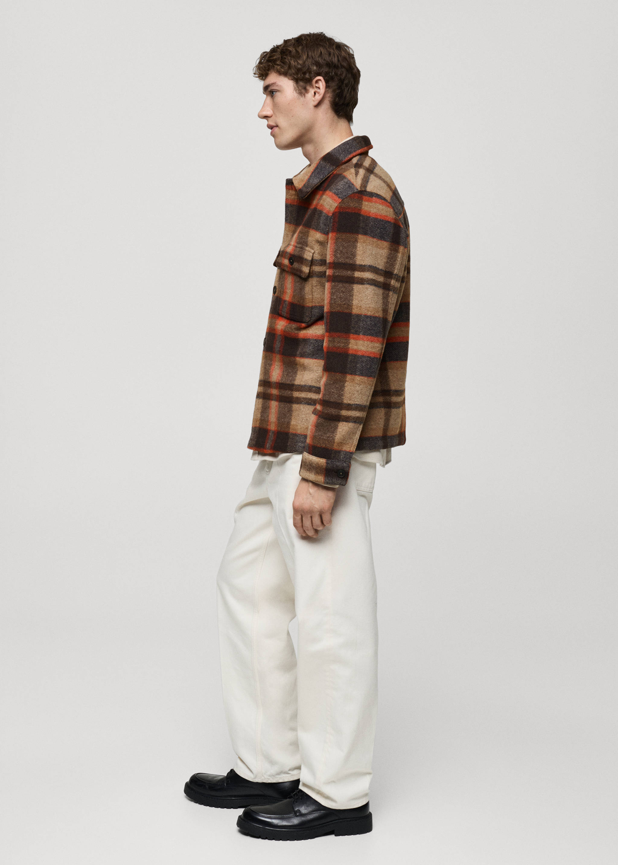 Check flannel overshirt - Details of the article 2