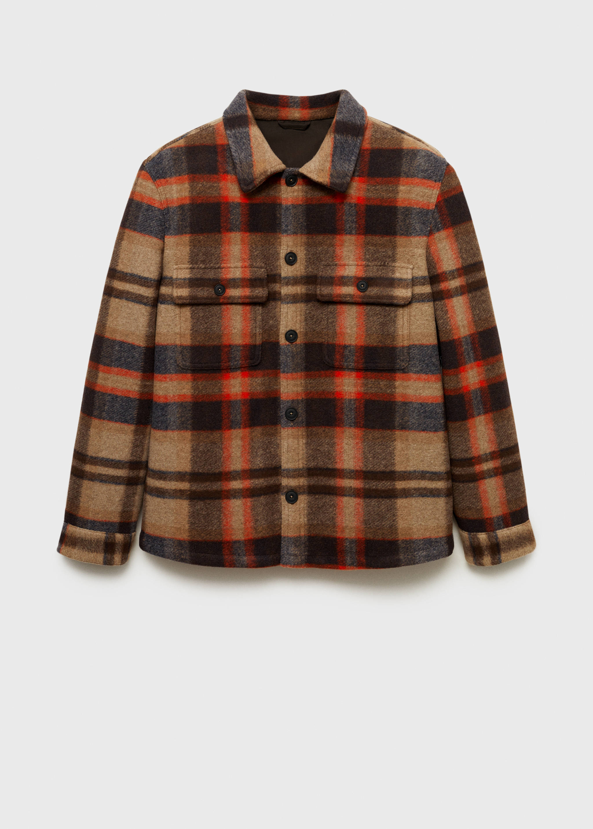 Check flannel overshirt - Article without model