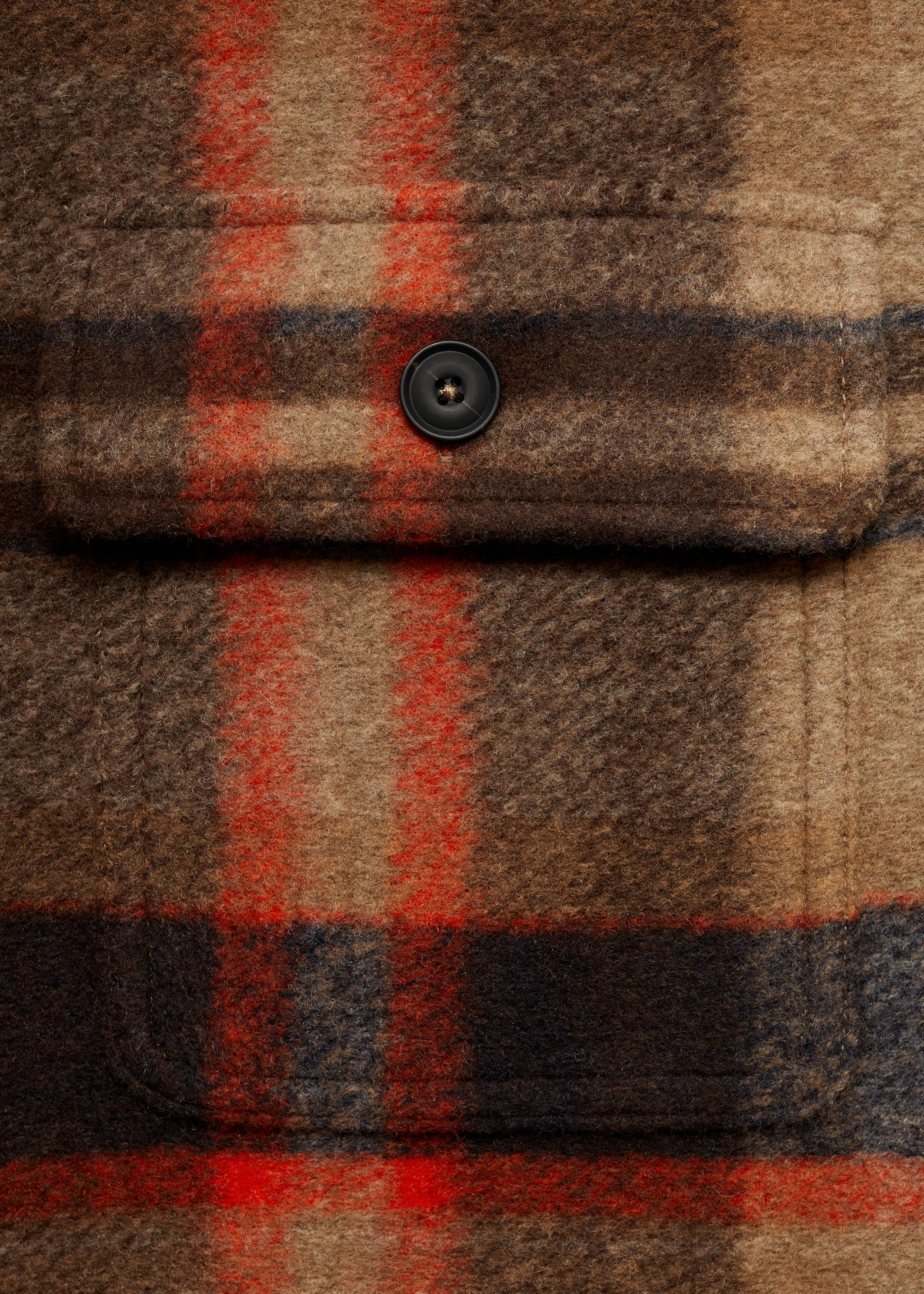 Check flannel overshirt - Details of the article 0