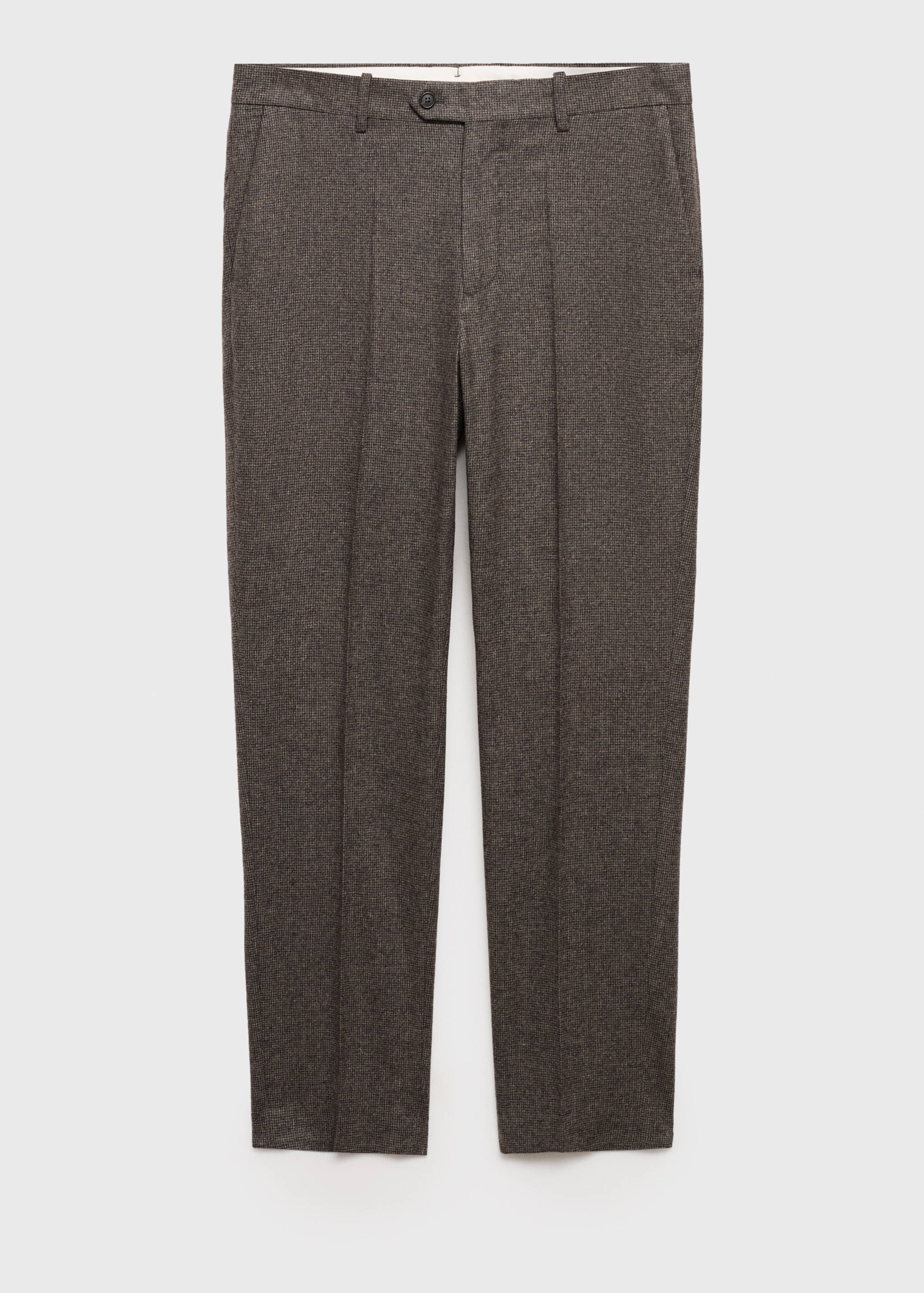 Virgin wool micro-houndstooth trousers - Article without model