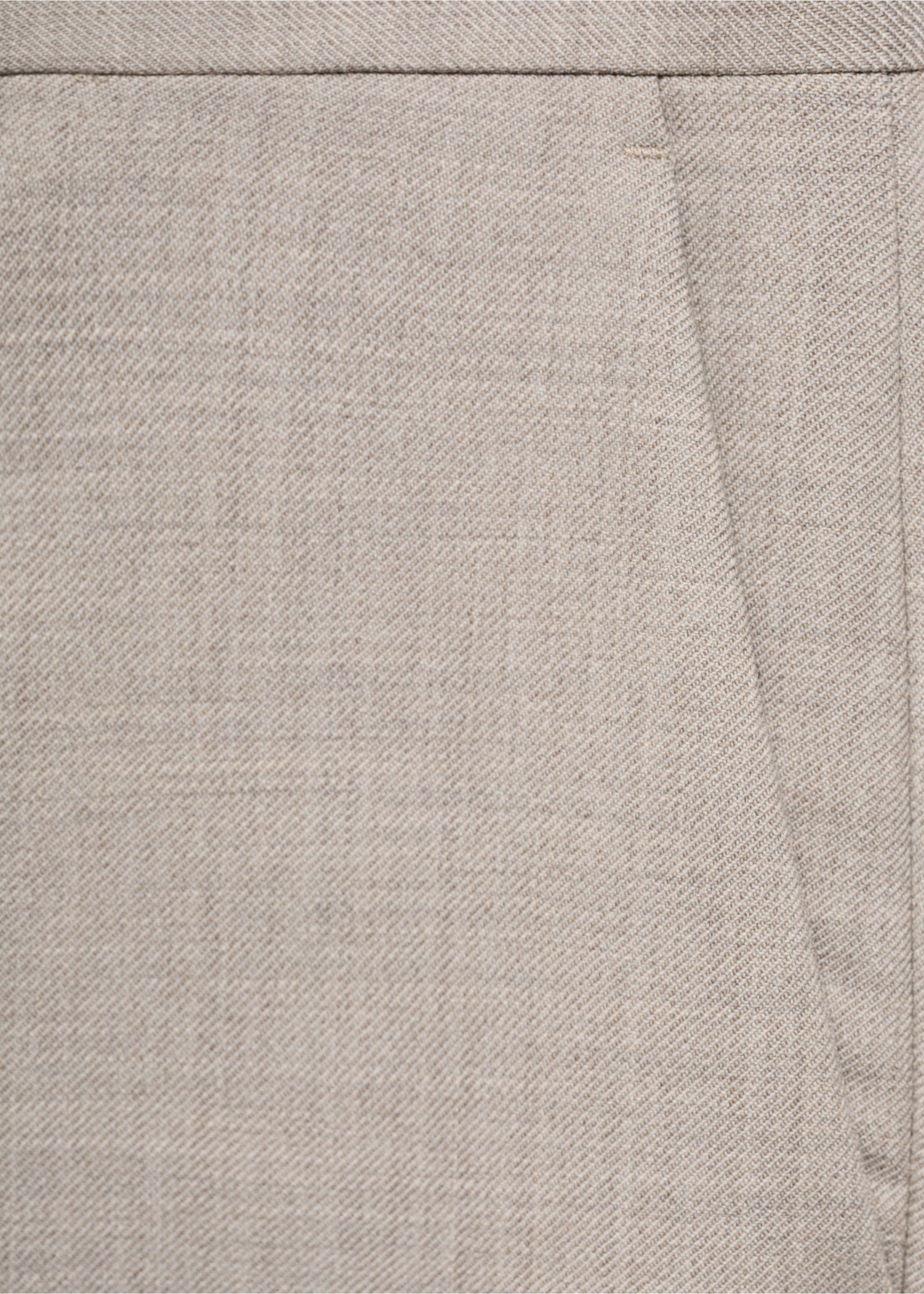 Pantalon 100 % laine vierge slim-fit - Détail de l'article 0, Gris vison. Ref: 77007932-00.