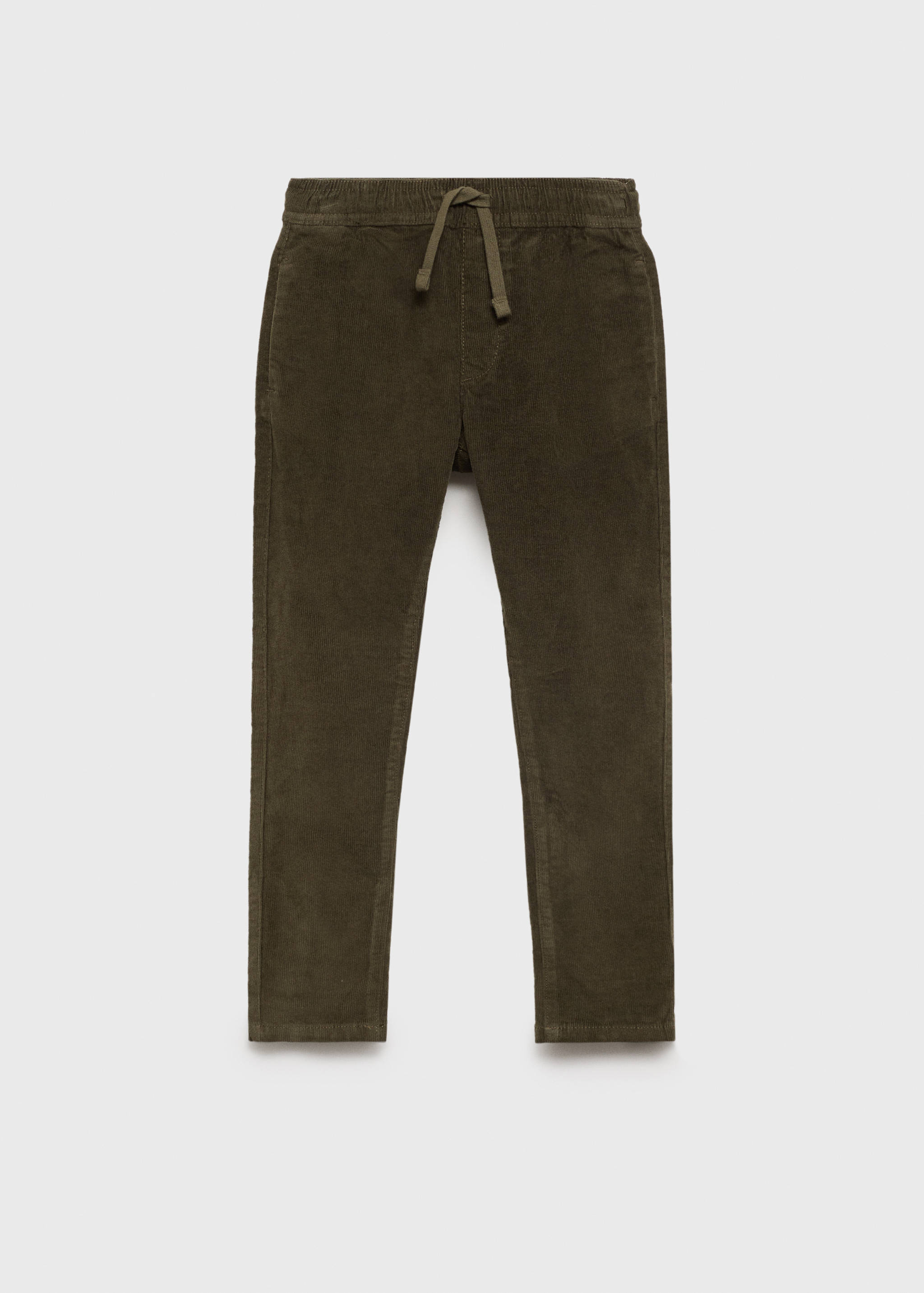 Corduroy trousers with elastic waist - Article without model