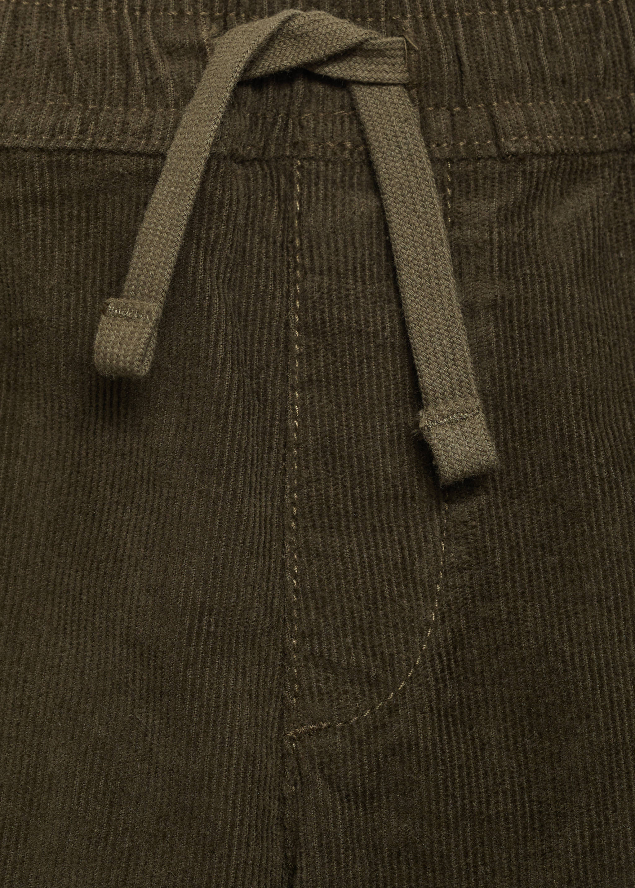 Corduroy trousers with elastic waist - Details of the article 8