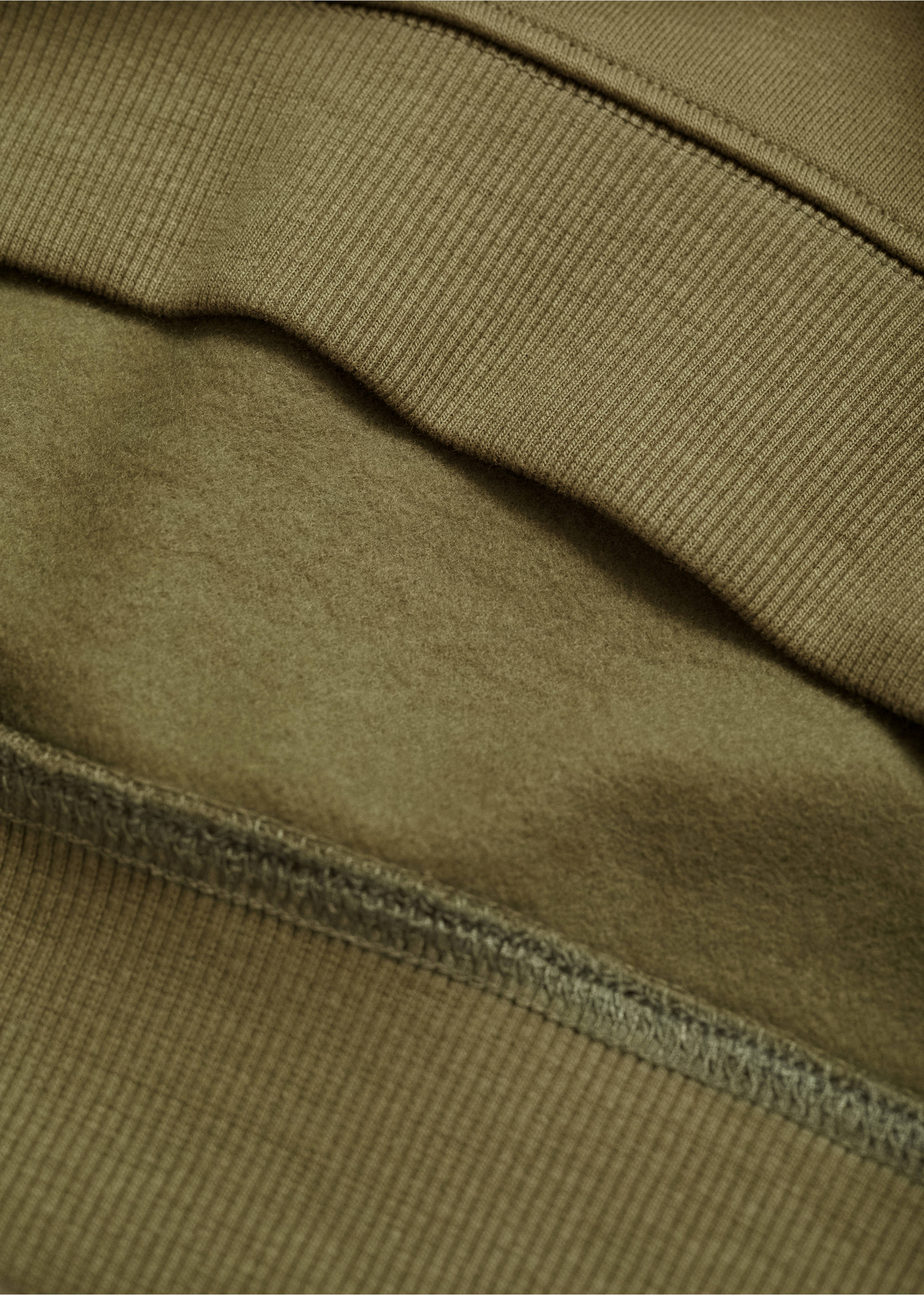 Printed cotton sweatshirt - Details of the article 0, Khaki. Ref: 77007936-00.