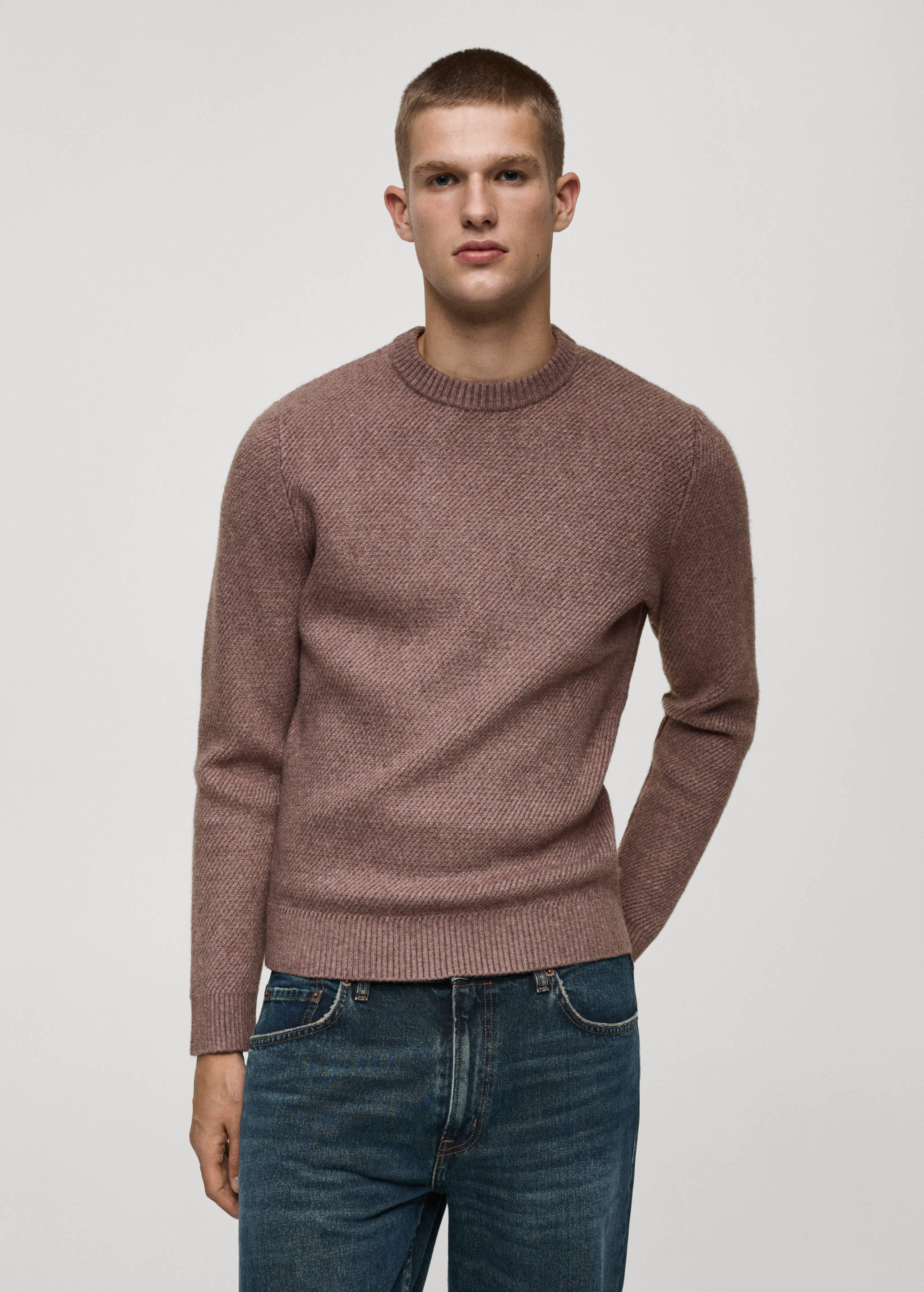 Jersey punto regular fit - Plano medio