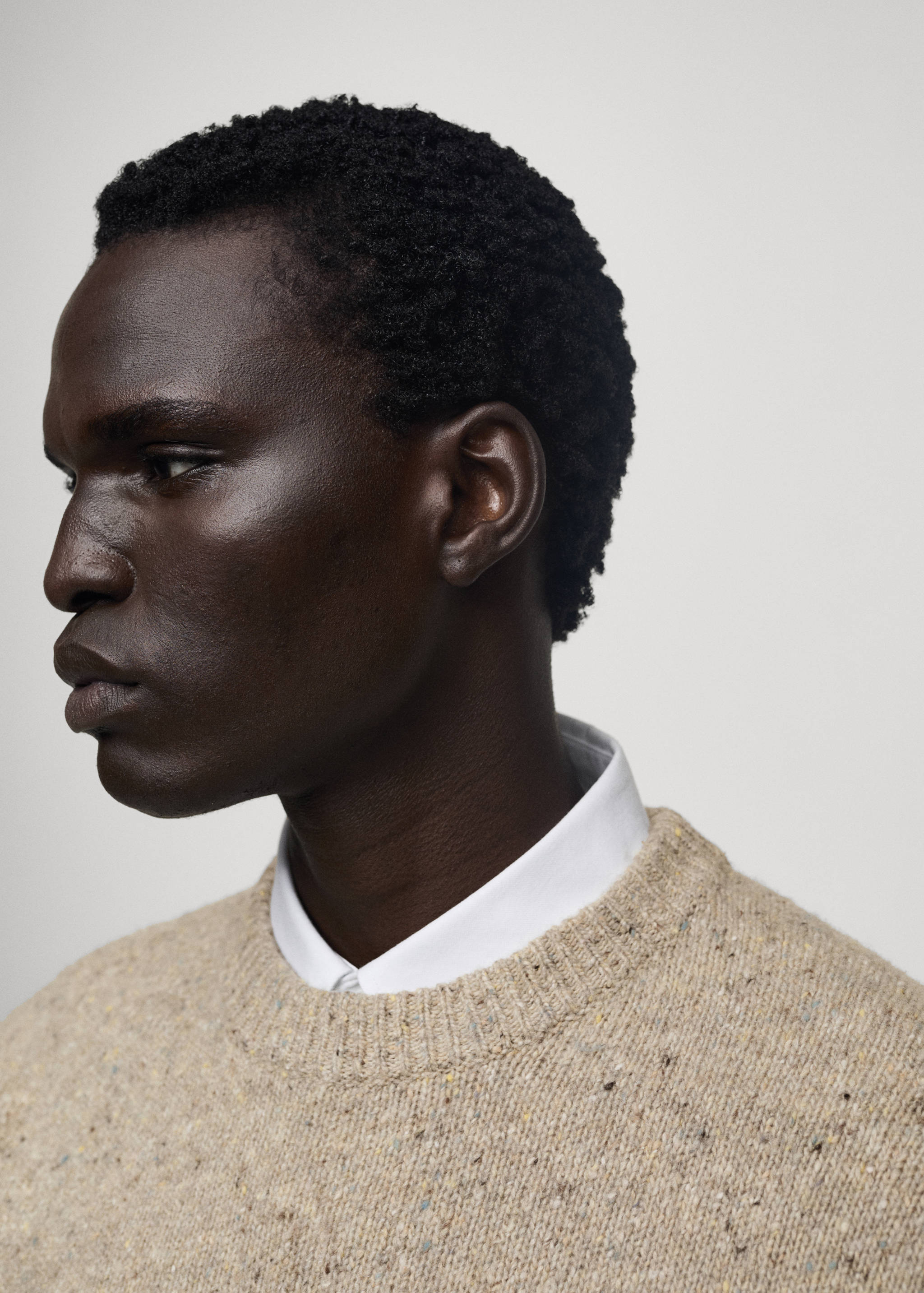 Marled wool knitted sweater - Details of the article 1