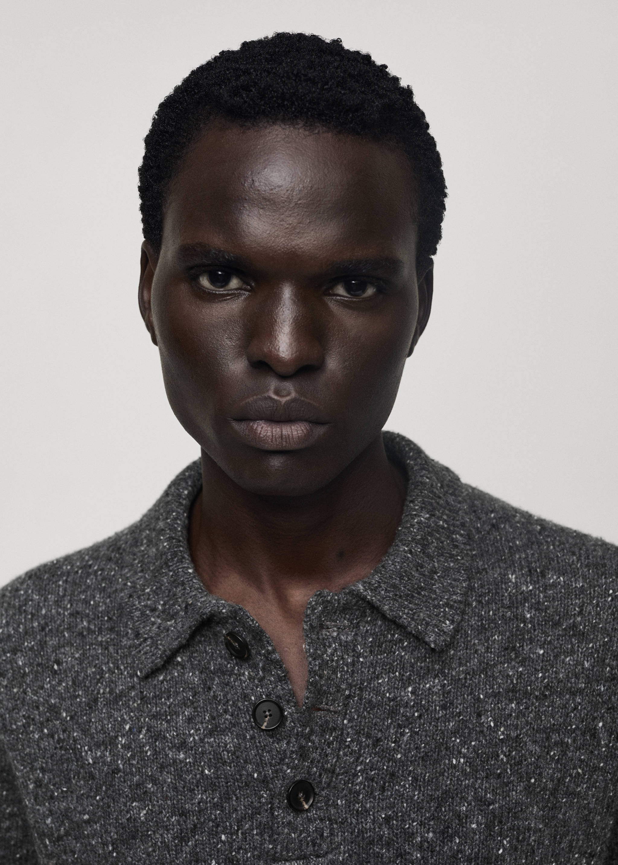 Polo maille laine chinée - Détail de l'article 1