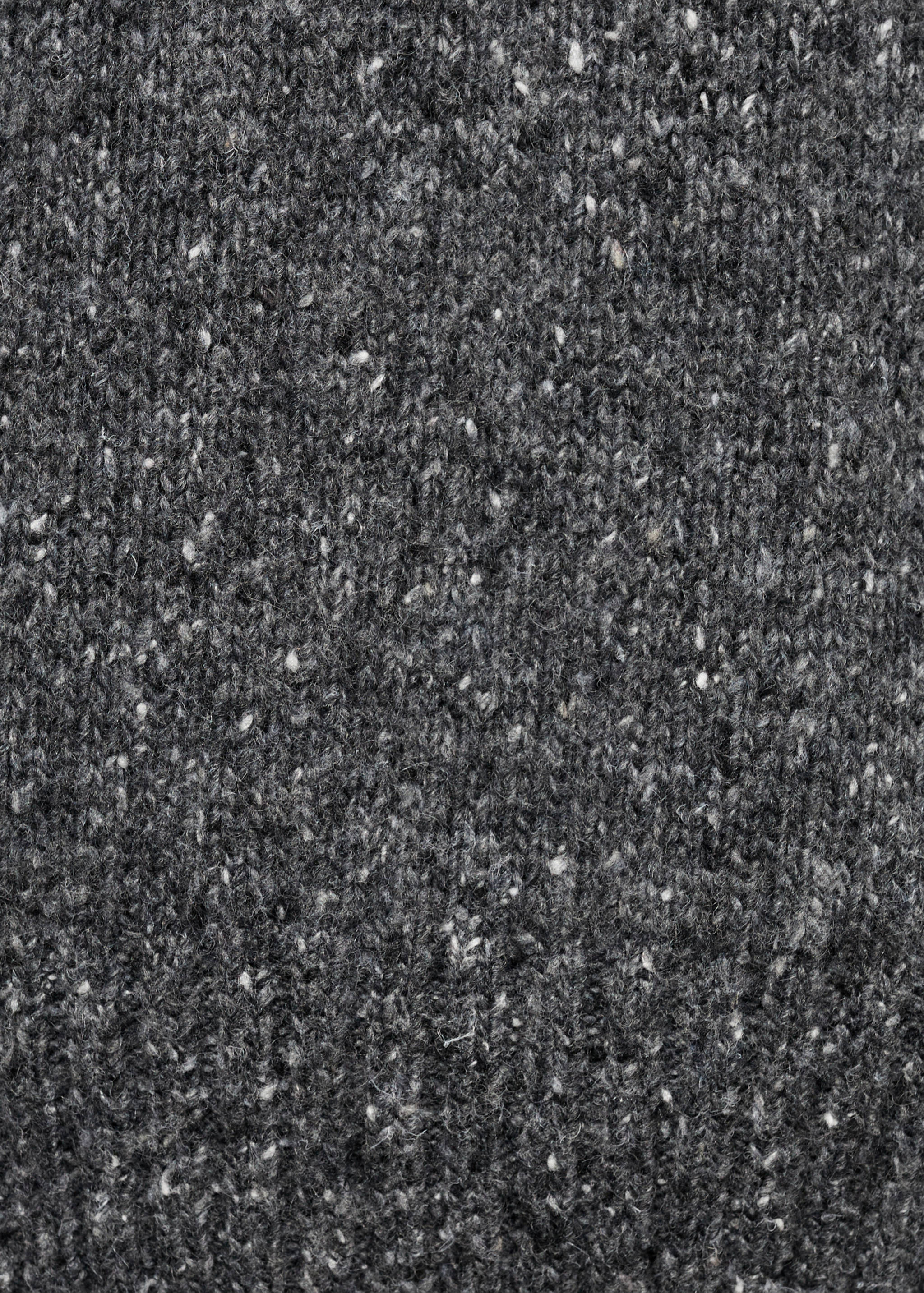 Polo maille laine chinée - Détail de l'article 0, Gris anthracite. Ref: 77007942-00.