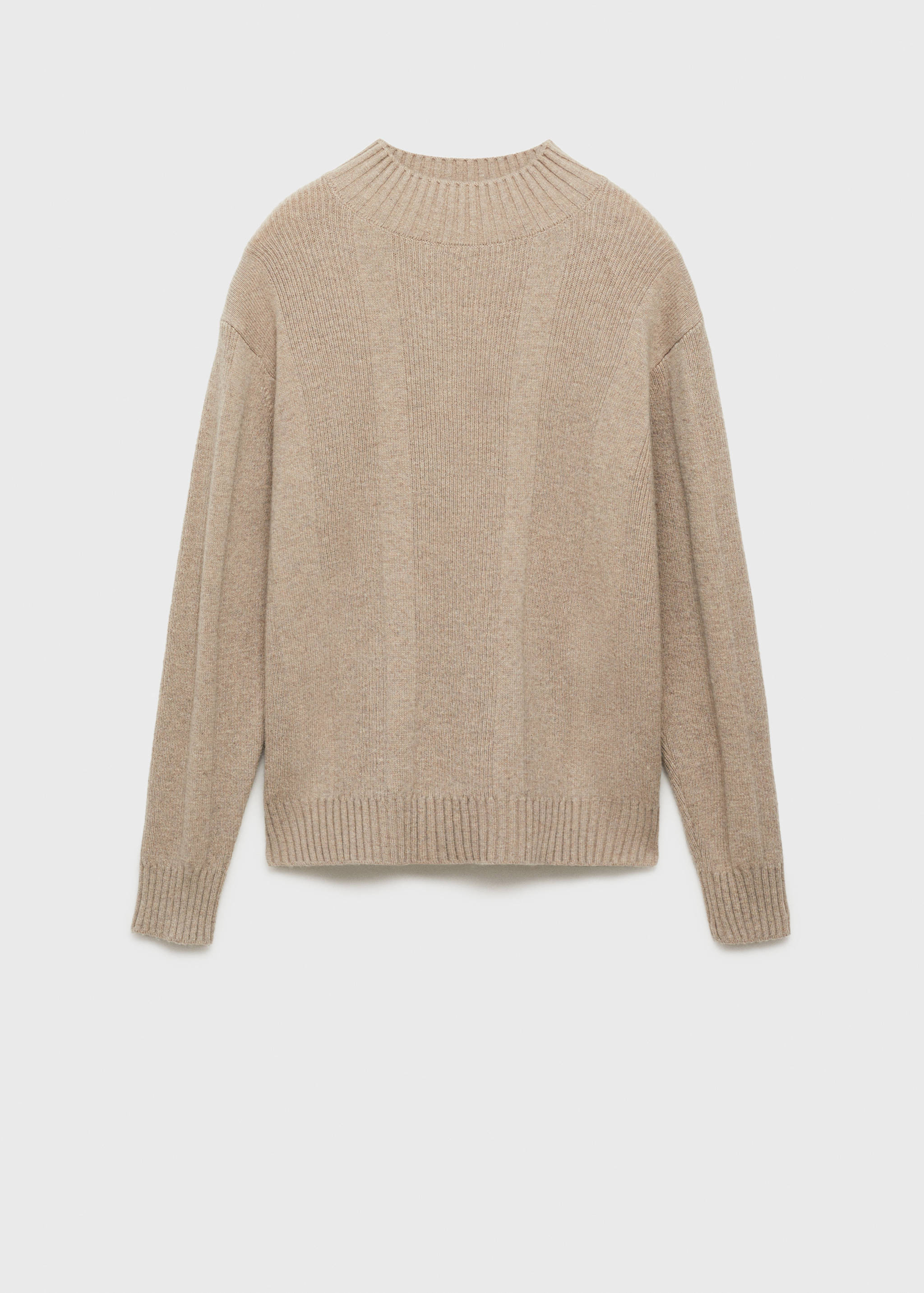 Pulover structurat din tricot de lână - Articol fără model