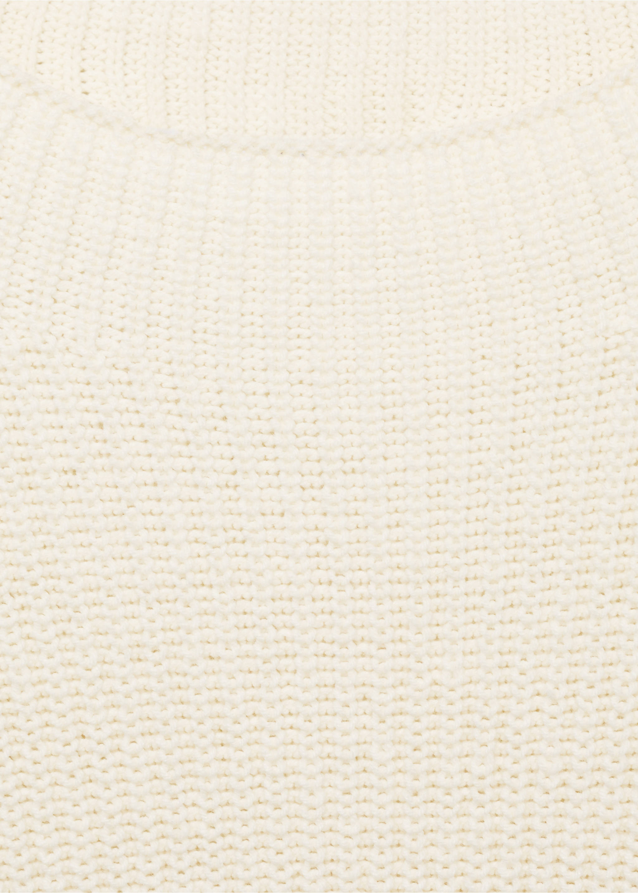 Strickpullover aus Baumwolle - Detail des Artikels 8, Cremeweiß. Ref: 77007947-00.