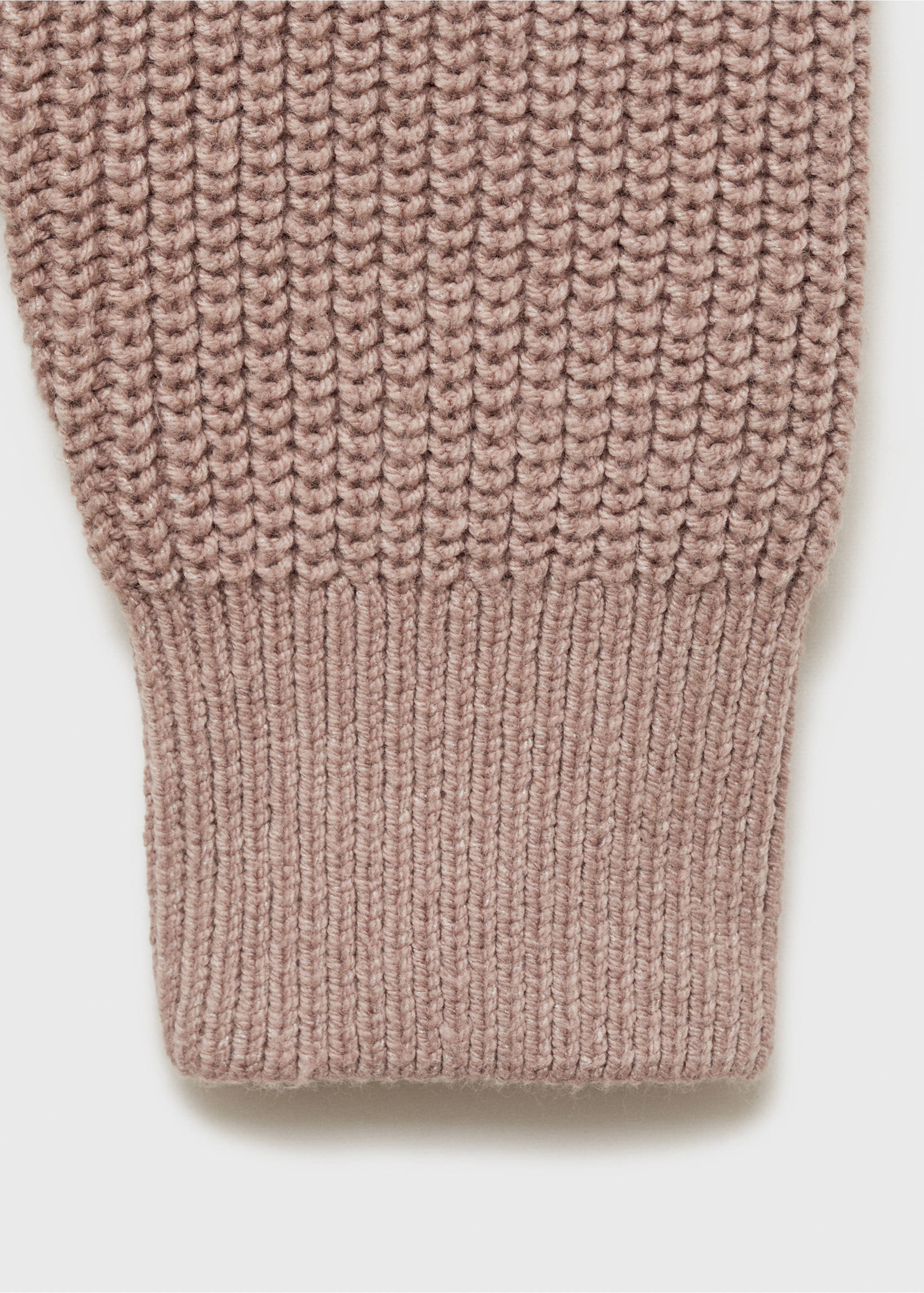 Cotton knitted polo shirt - Details of the article 0, Lavender. Ref: 77007948-00.