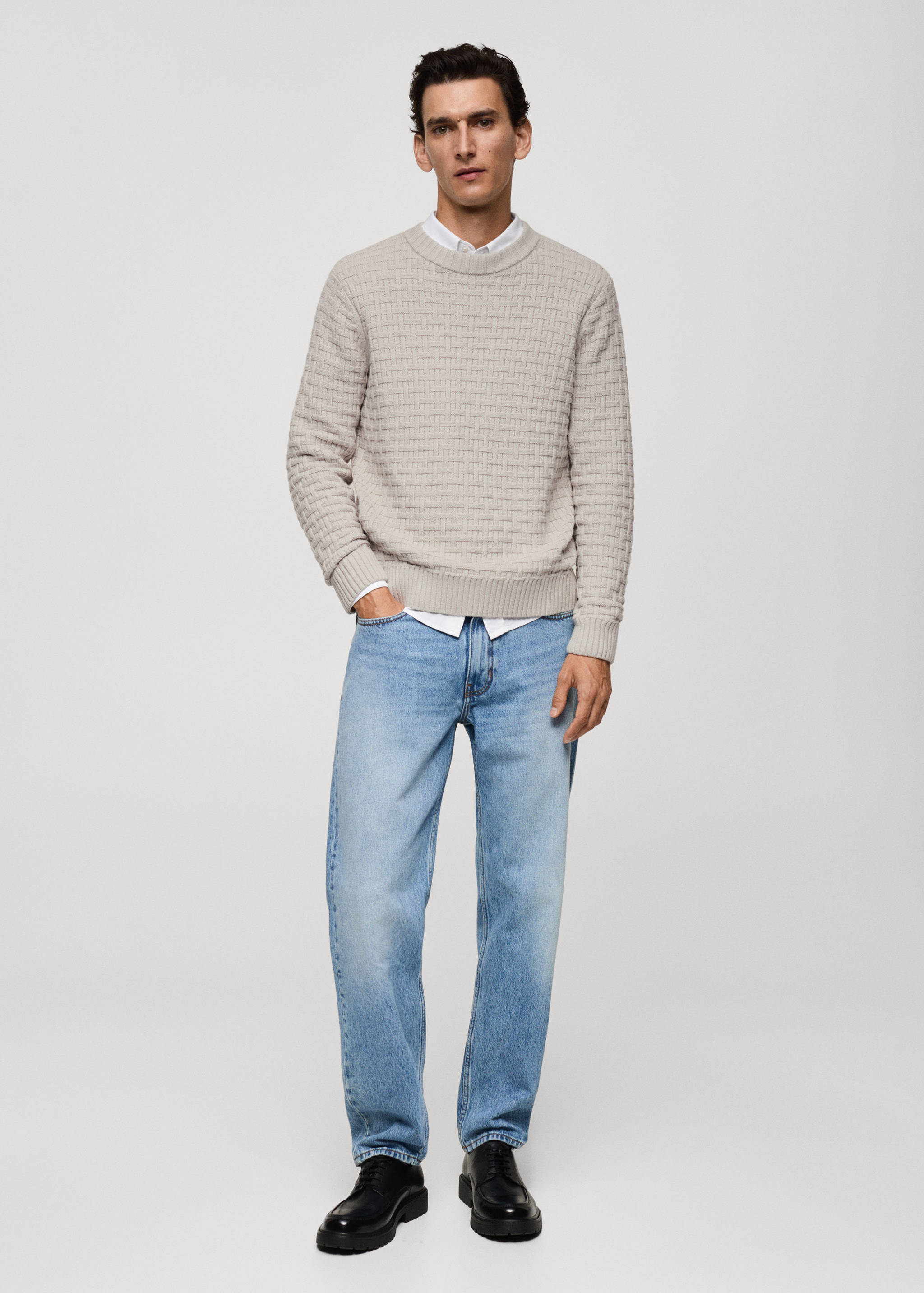 Pull-over croisé maille - Plan général