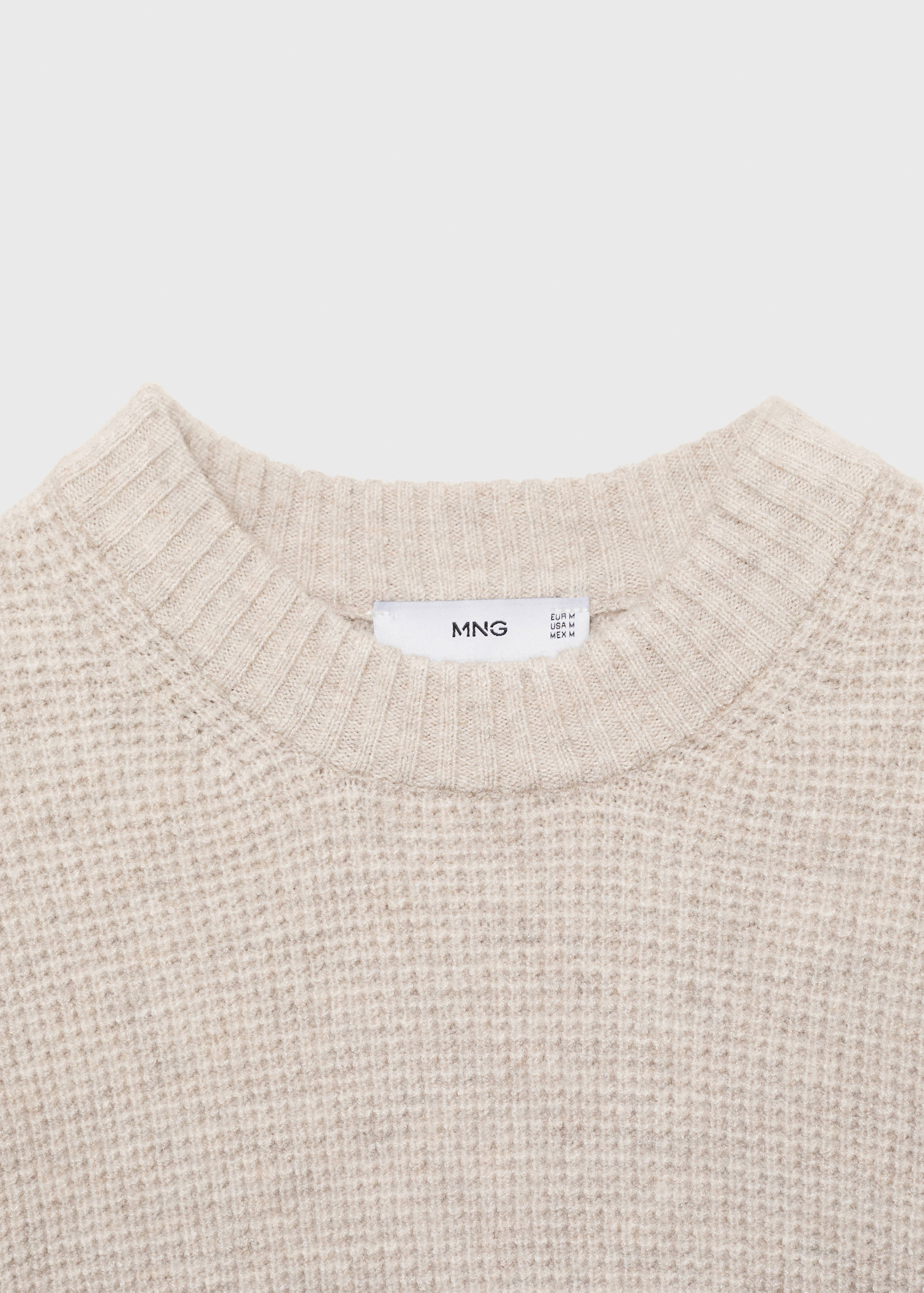 Strickpullover mit Cuadrillé-Struktur - Detail des Artikels 8