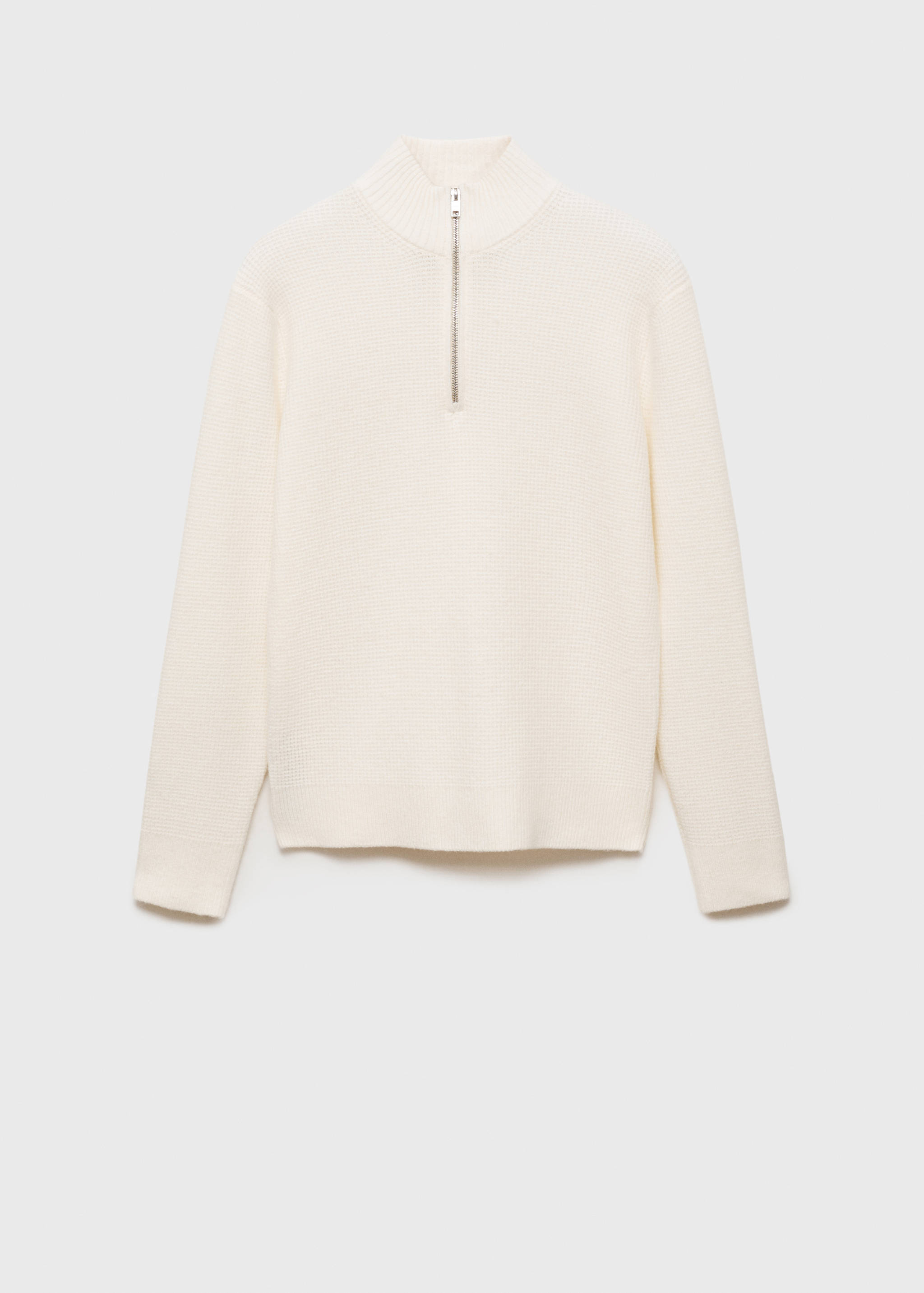 Knitted sweater with perkins neck - Article without model