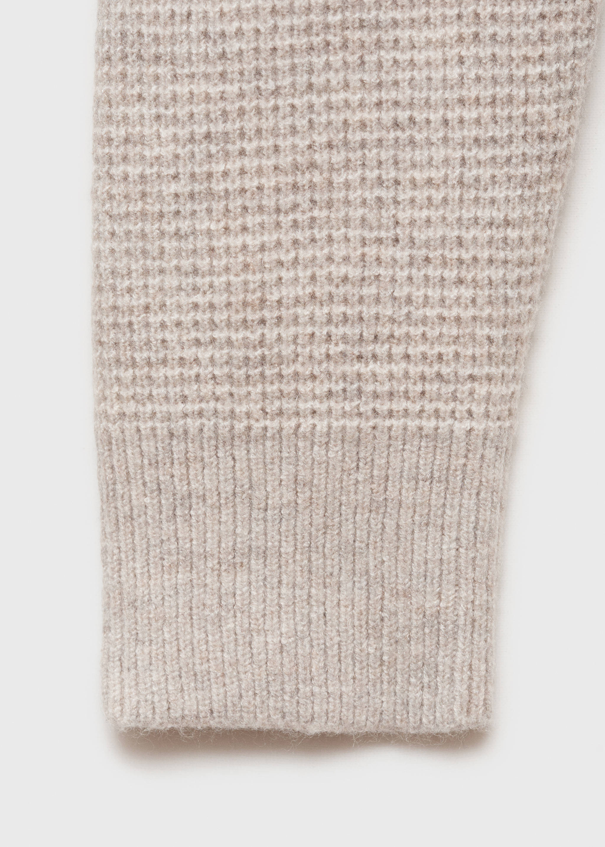 Knitted sweater with perkins neck - Details of the article 0