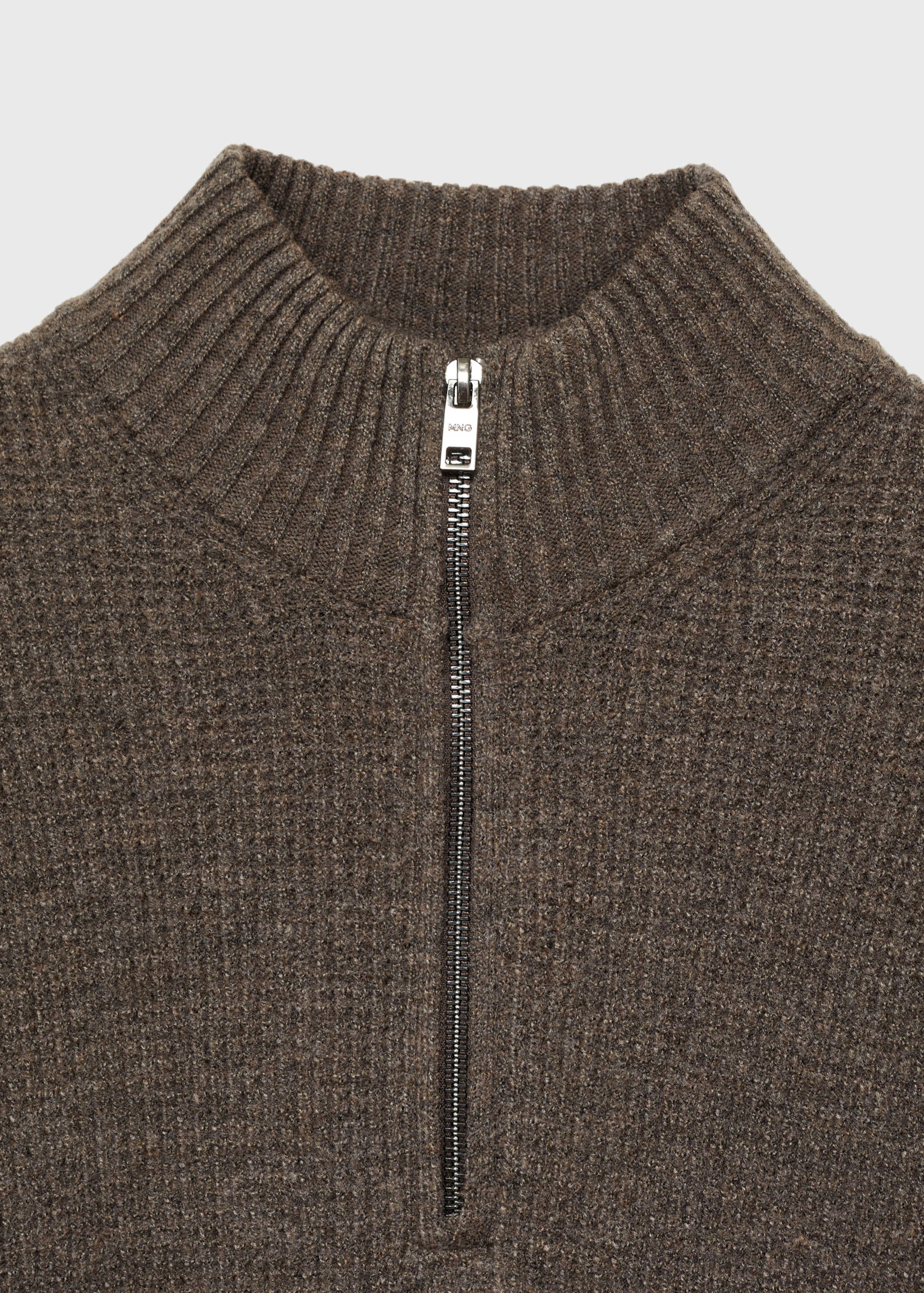 Knitted sweater with perkins neck - Details of the article 8