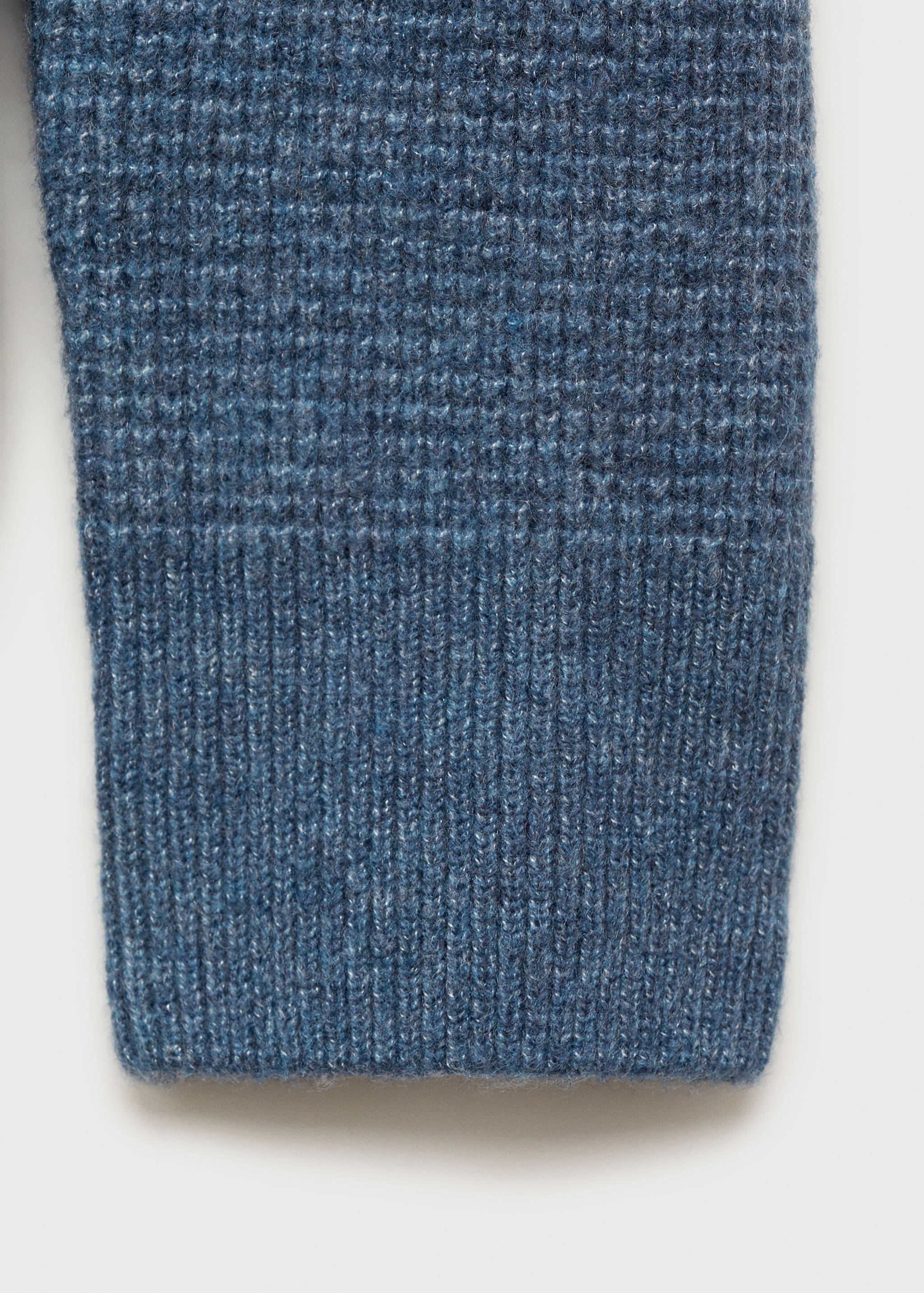 Knitted sweater with perkins neck - Details of the article 0