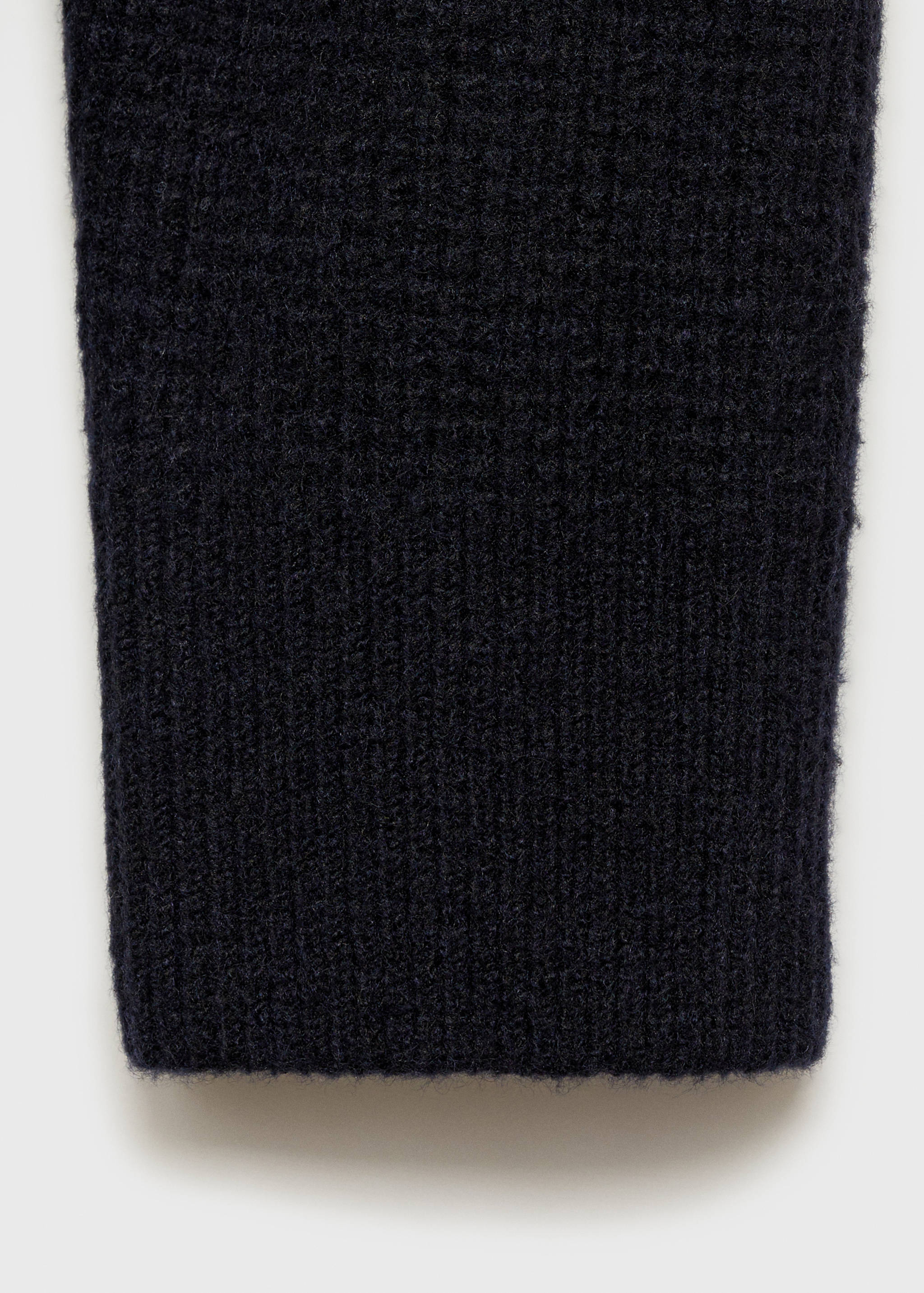 Knitted sweater with perkins neck - Details of the article 0