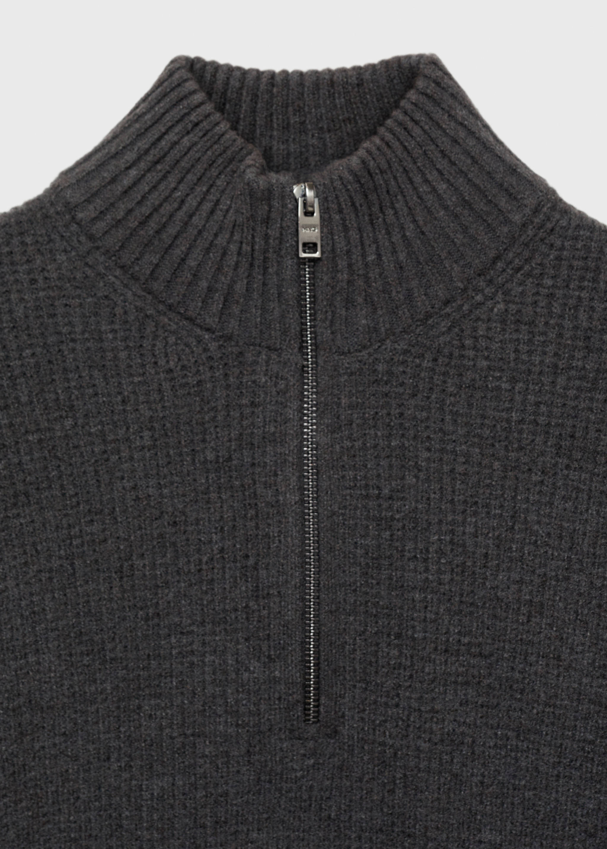 Knitted sweater with perkins neck - Details of the article 8