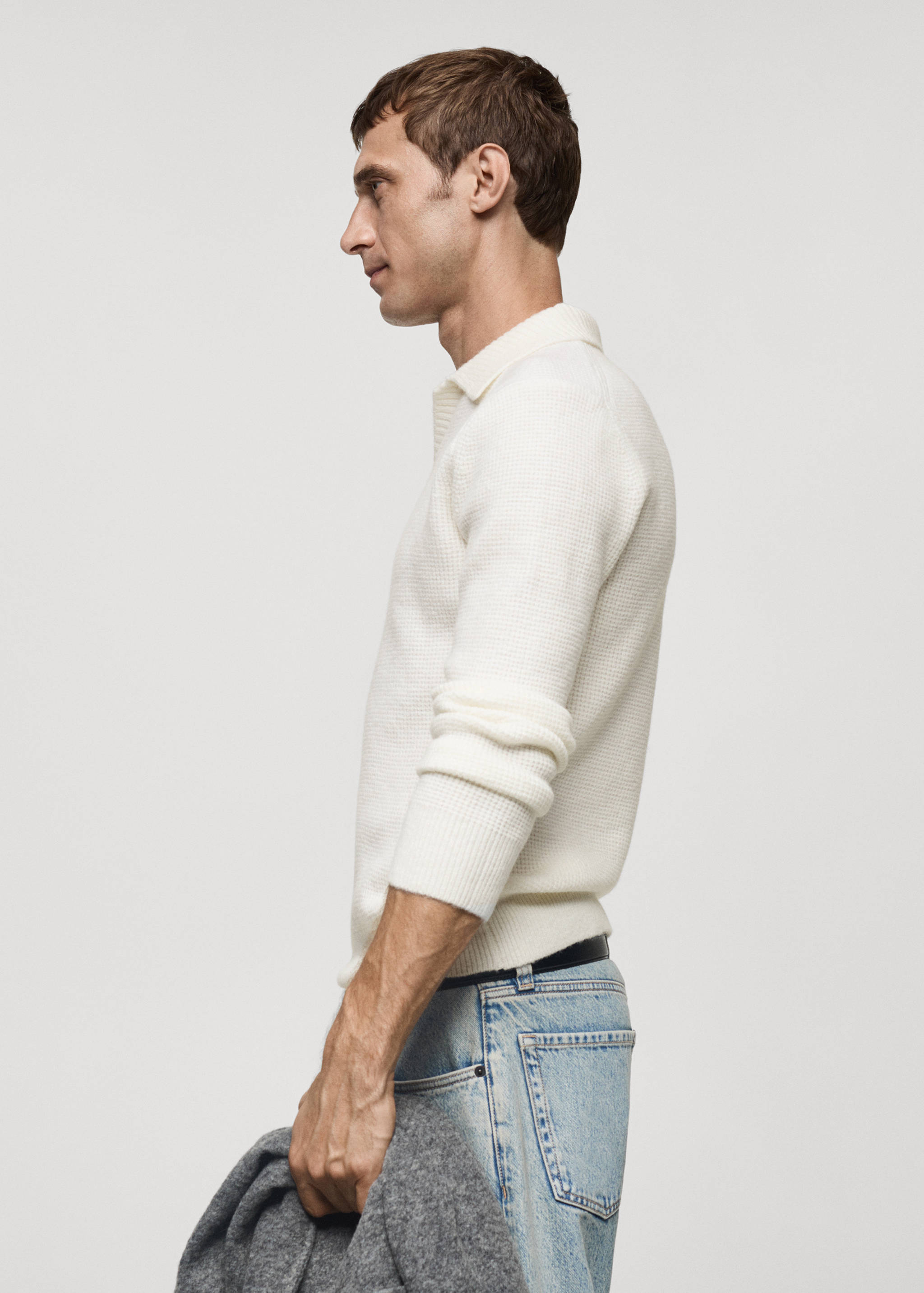 Jersey polo punto estructura cuadrillé - Detalle del artículo 2