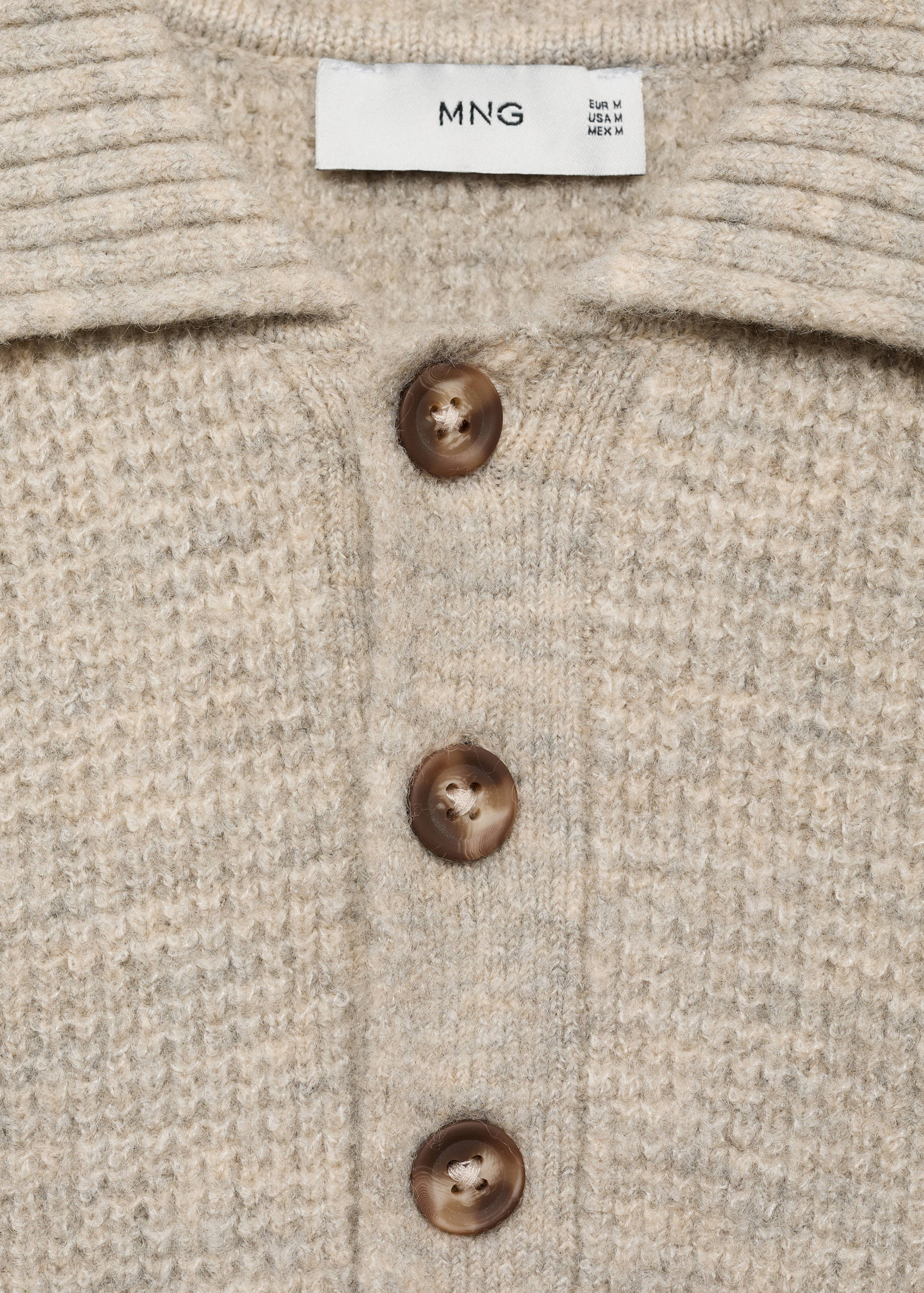 Regular-fit knitted polo sweater - Details of the article 8