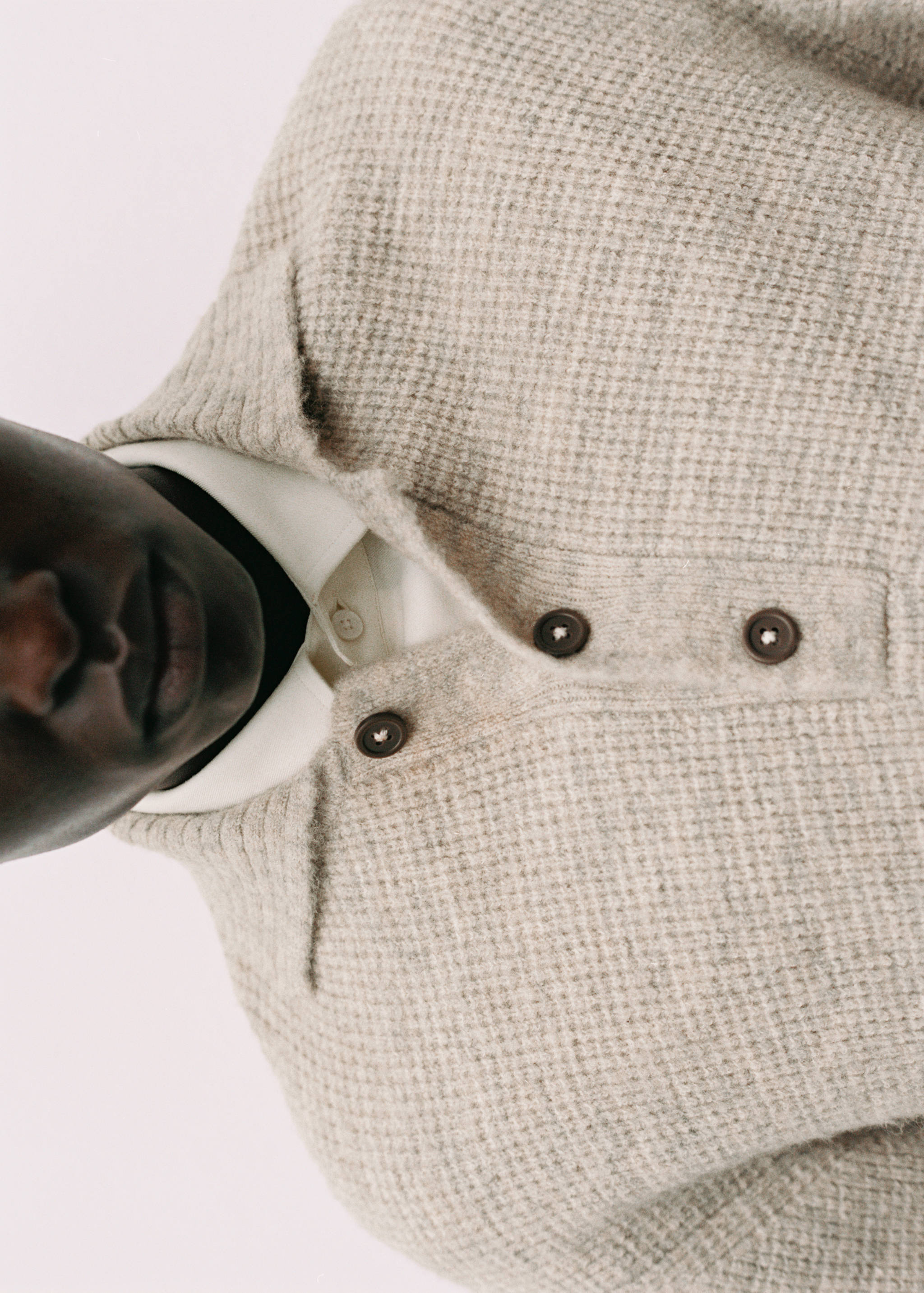 Regular-fit knitted polo sweater - Details of the article 3