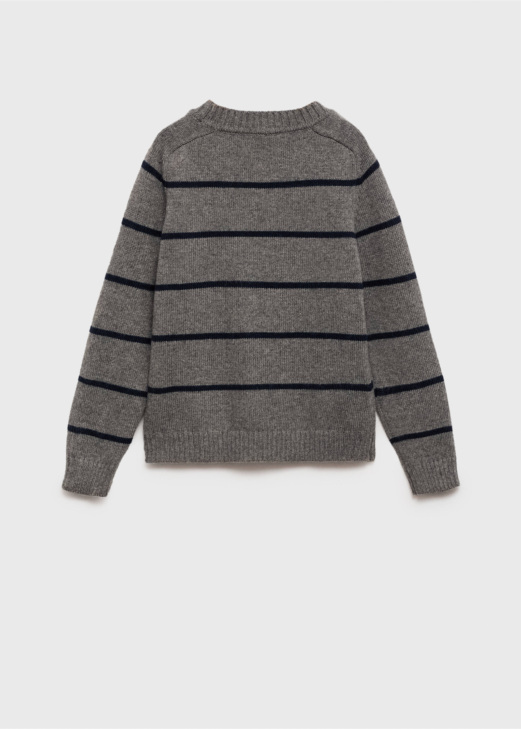 Jersey punto rayas - Reverso del artículo, Gris oscuro vigoré. Ref: 77007955-00.