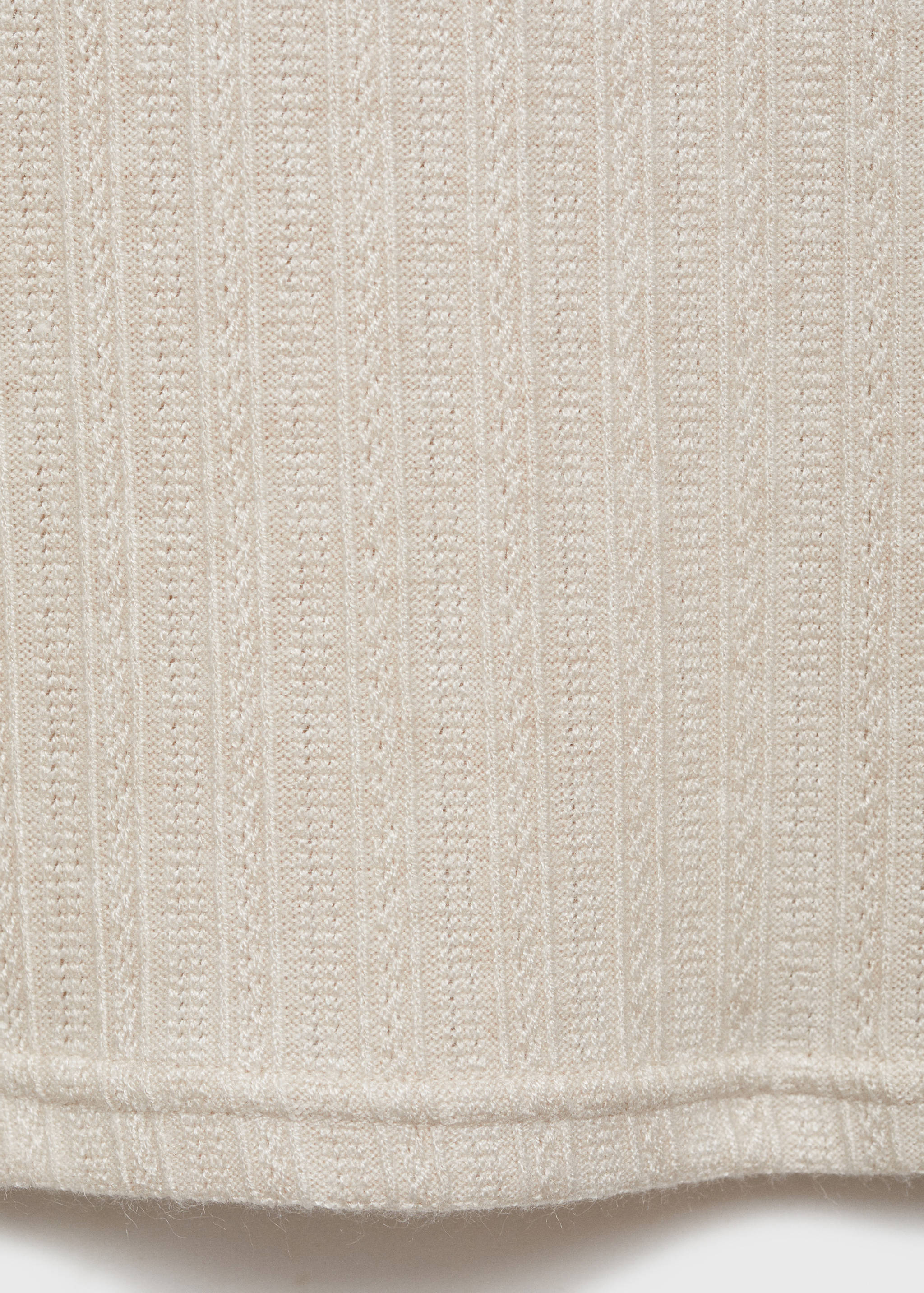 Long-sleeved pointelle t-shirt - Details of the article 0