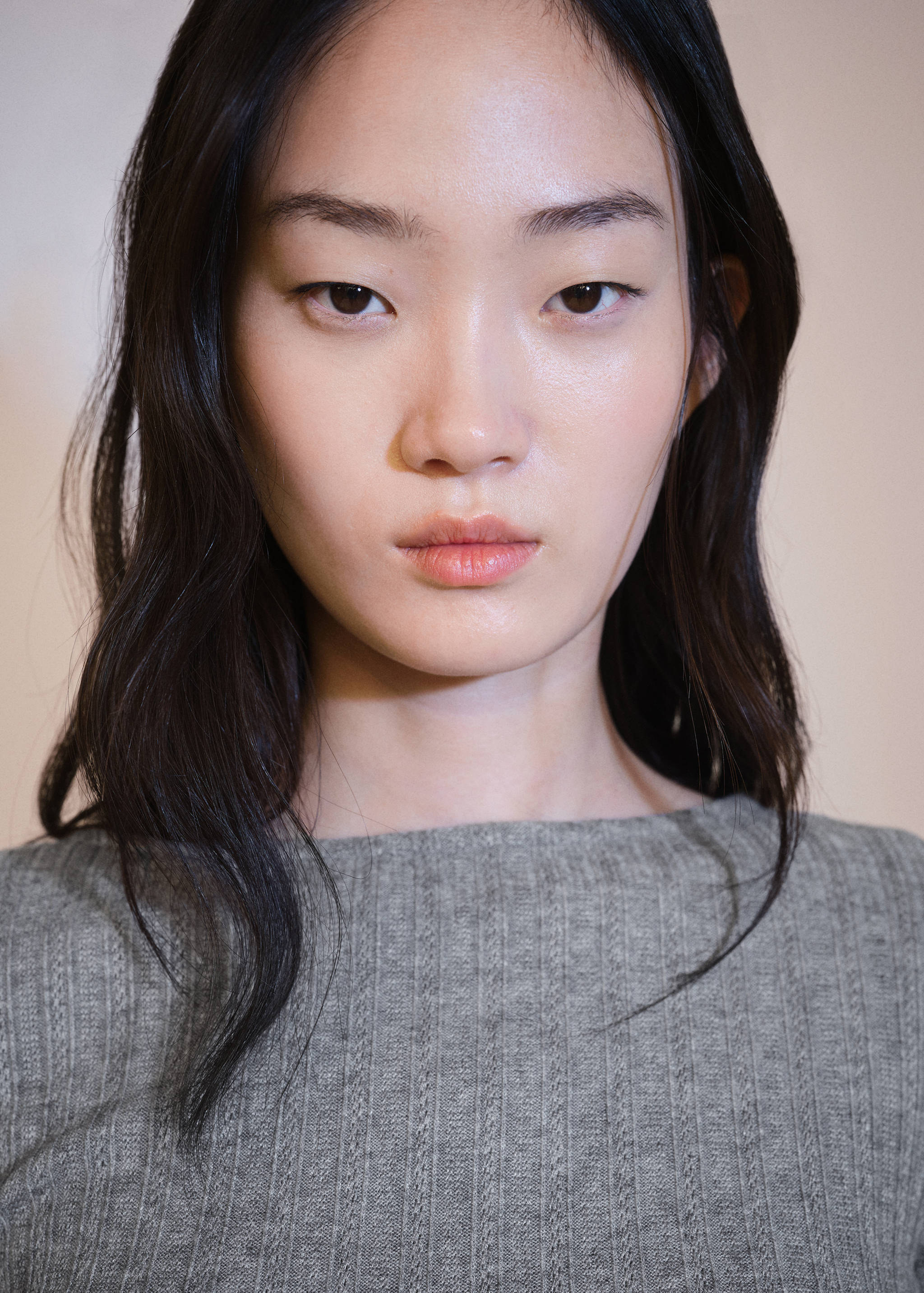 Long-sleeved pointelle t-shirt - Details of the article 1