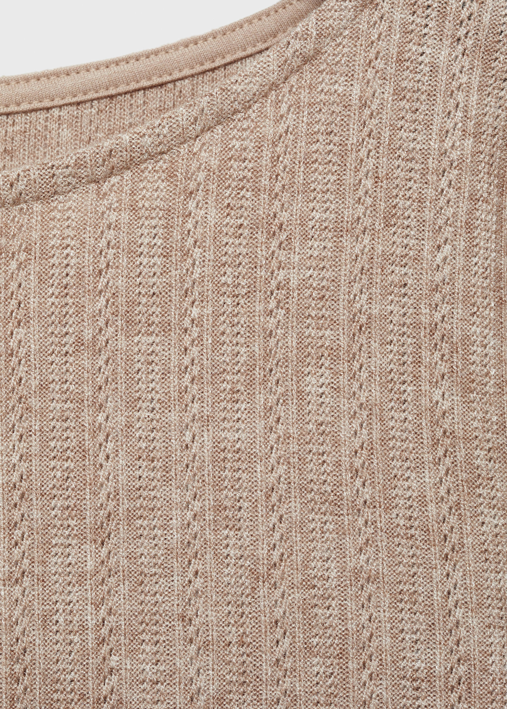 Long-sleeved pointelle t-shirt - Details of the article 8