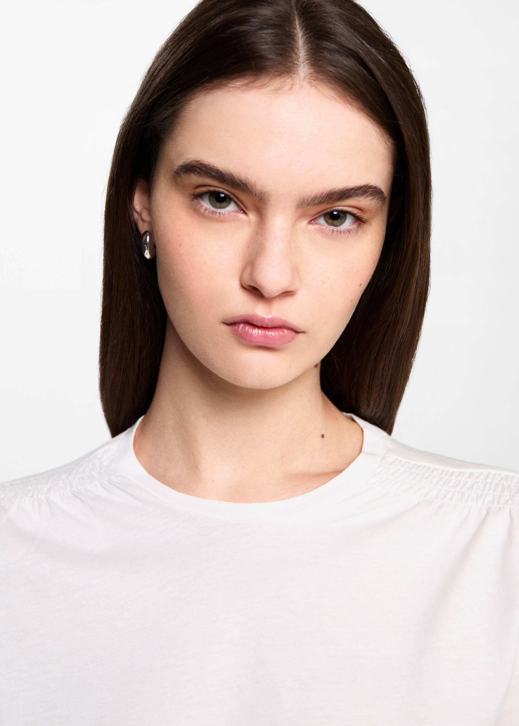 T-Shirt mit Raffdetails - Detail des Artikels 1