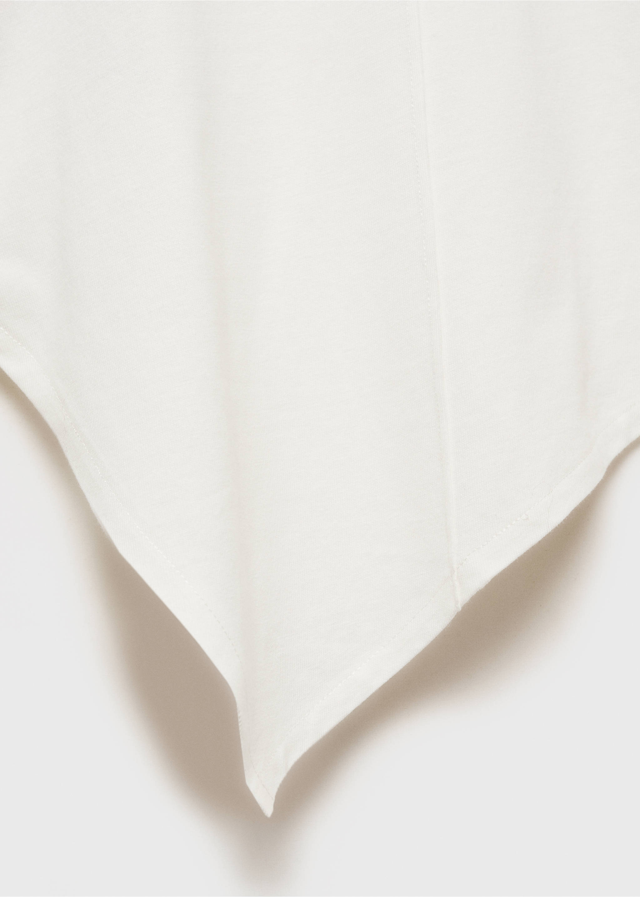 Asymmetric hem T-shirt - Details of the article 8, Off White. Ref: 77008279-00.