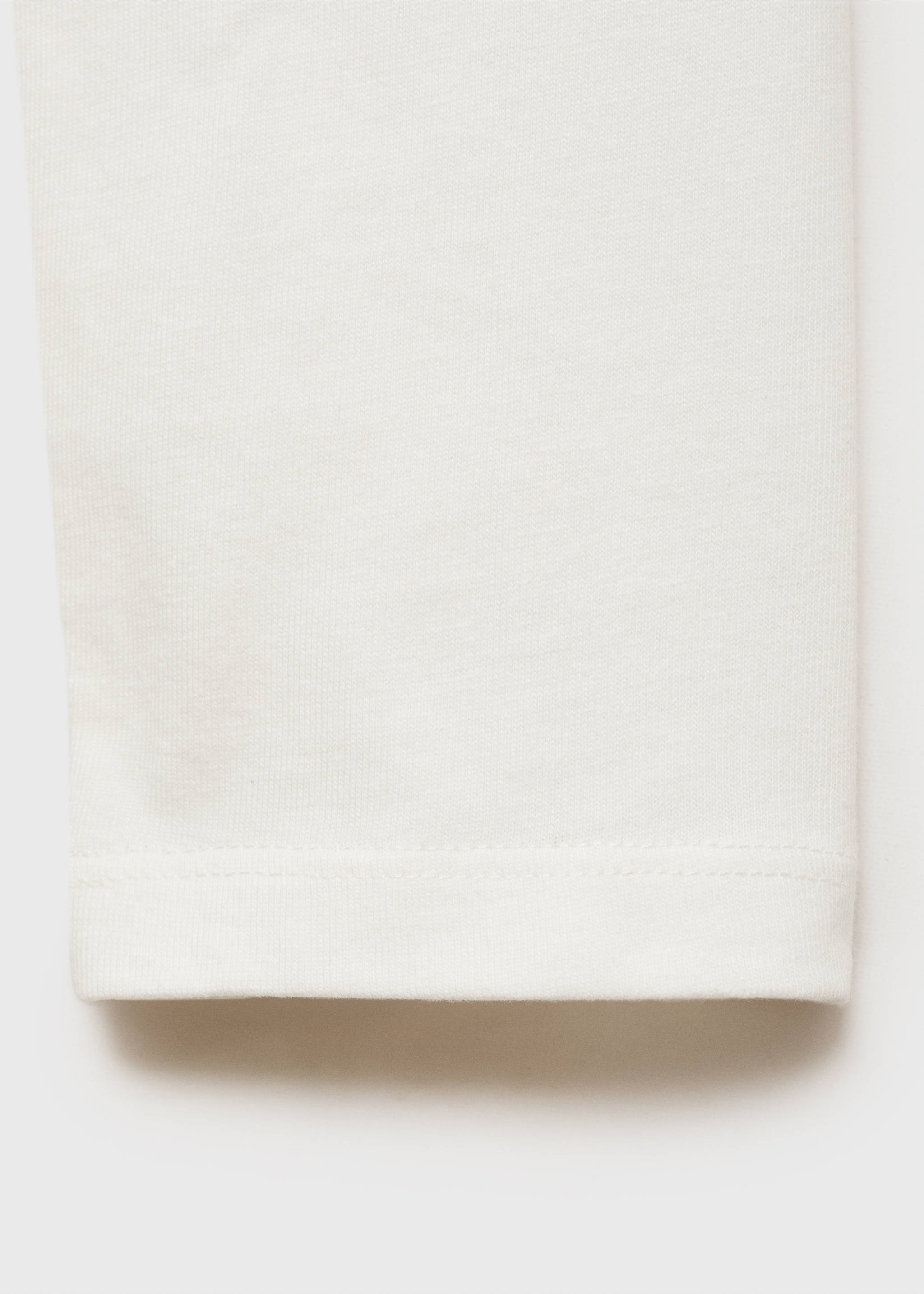 Asymmetric hem T-shirt - Details of the article 0, Off White. Ref: 77008279-00.