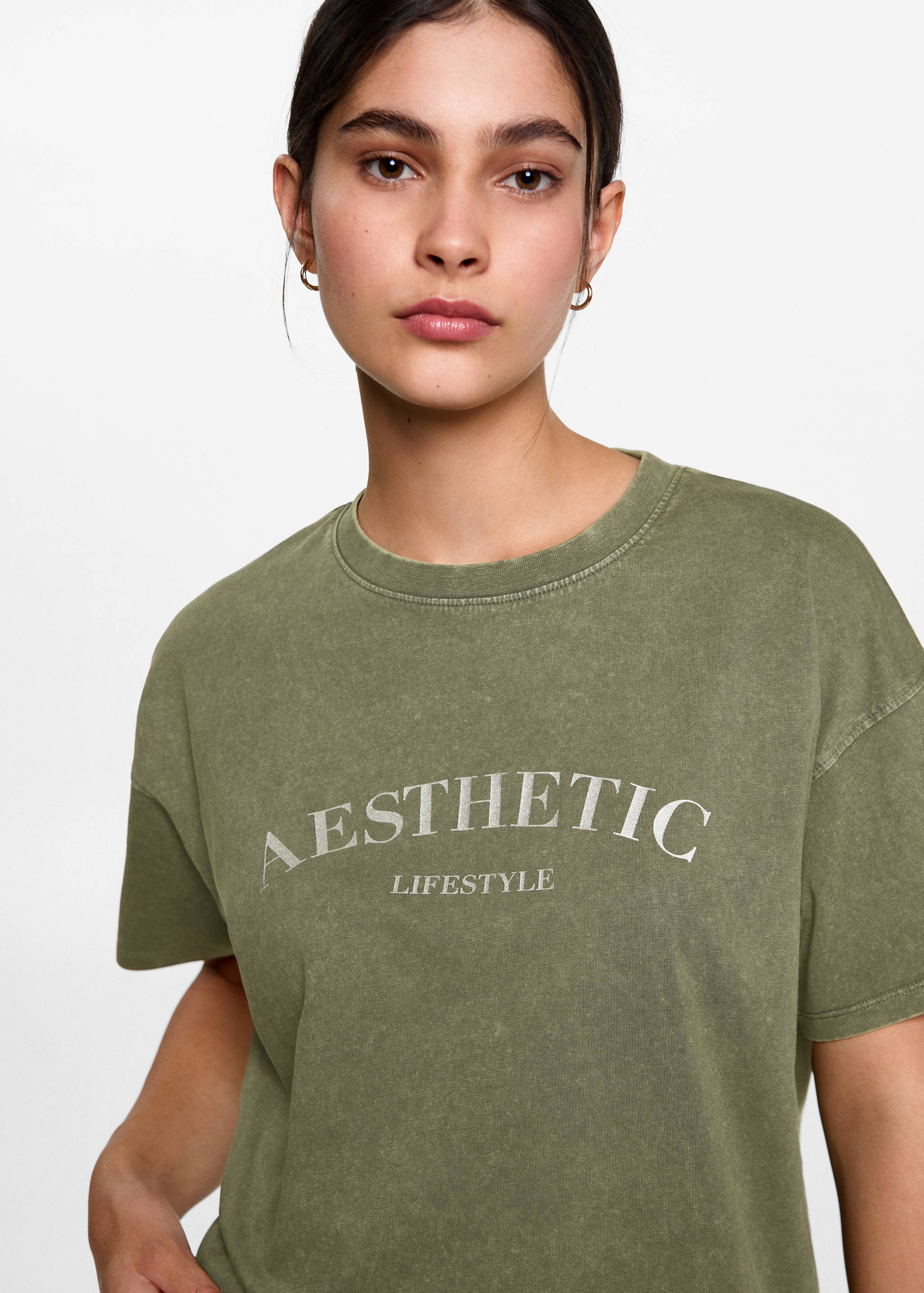 Tryckt text t-shirt - Detaljer om artikeln 1