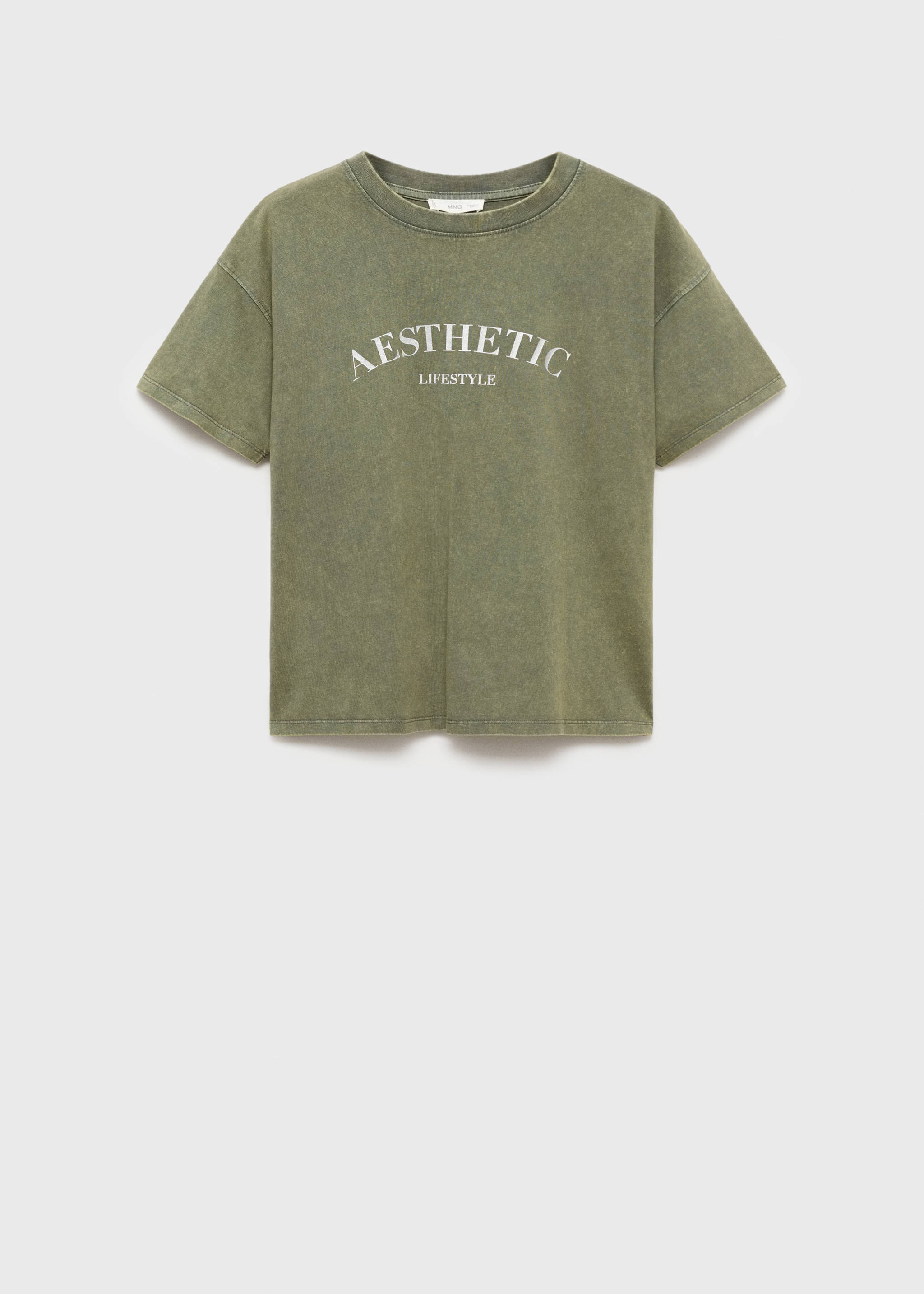 Tryckt text t-shirt - Artikel utan modell