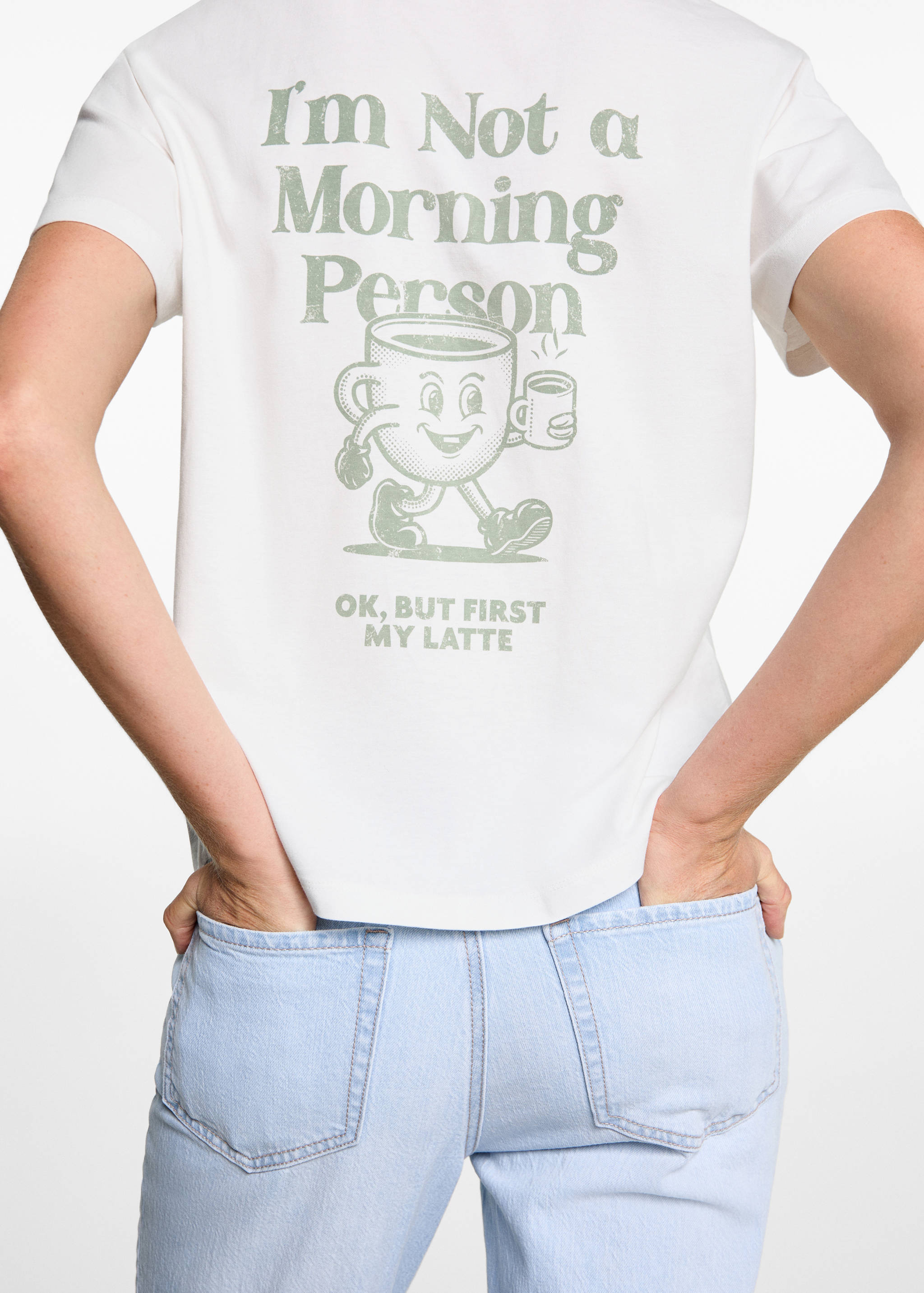 Tryckt bomull-blandning t-shirt - Detaljer om artikeln 6