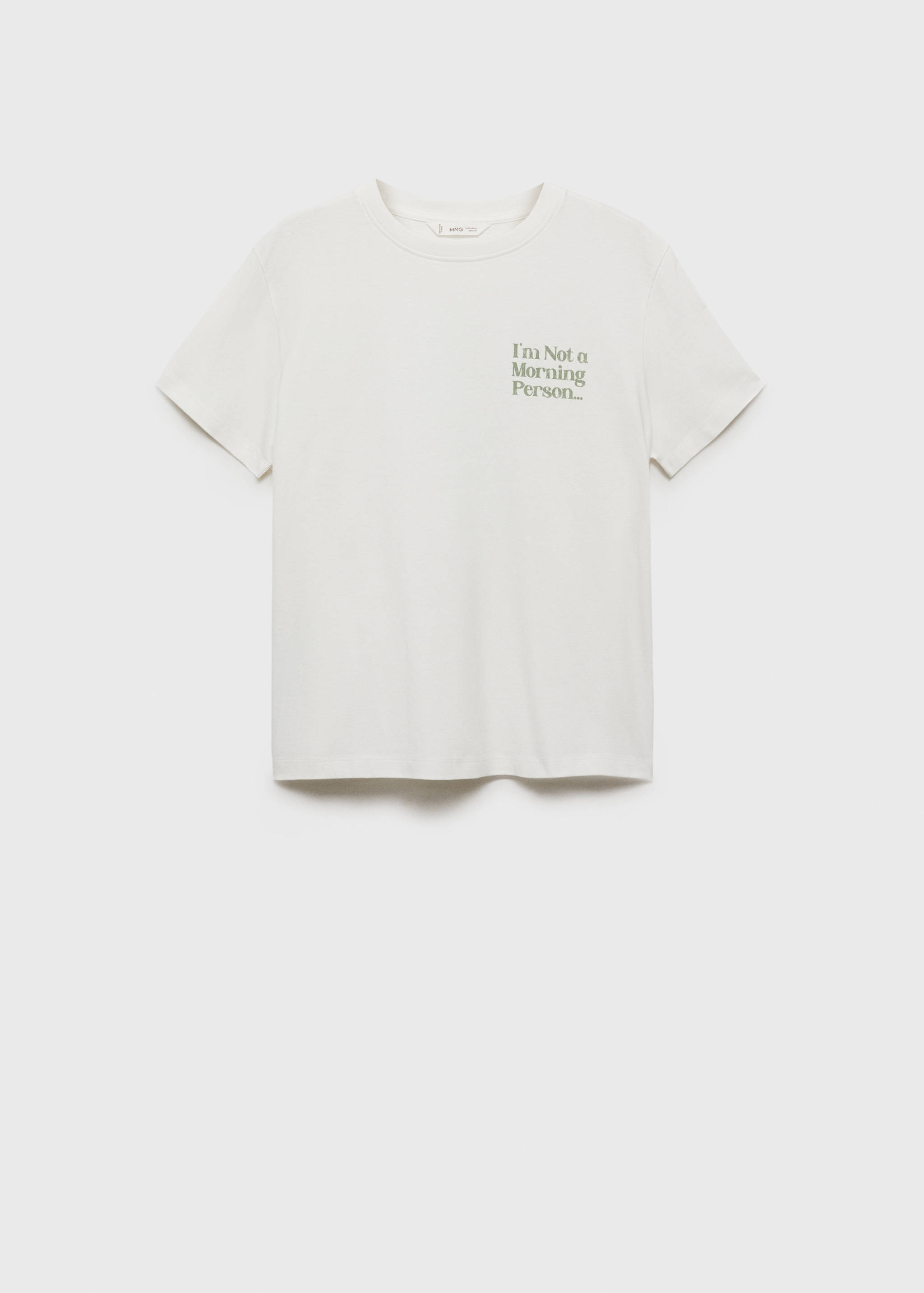 Tryckt bomull-blandning t-shirt - Artikel utan modell