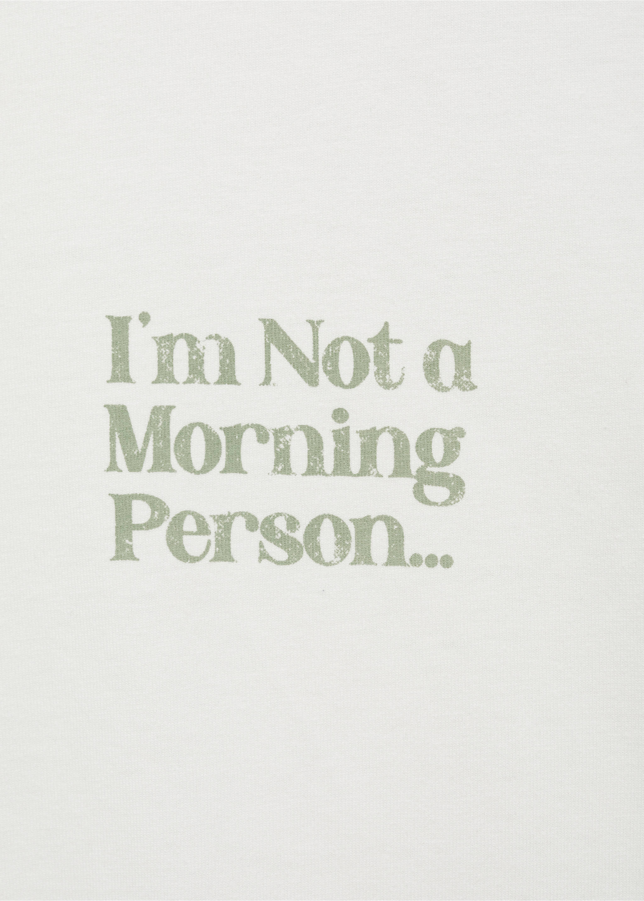 Tryckt bomull-blandning t-shirt - Detaljer om artikeln 0, Benvit. Ref: 77008281-00.