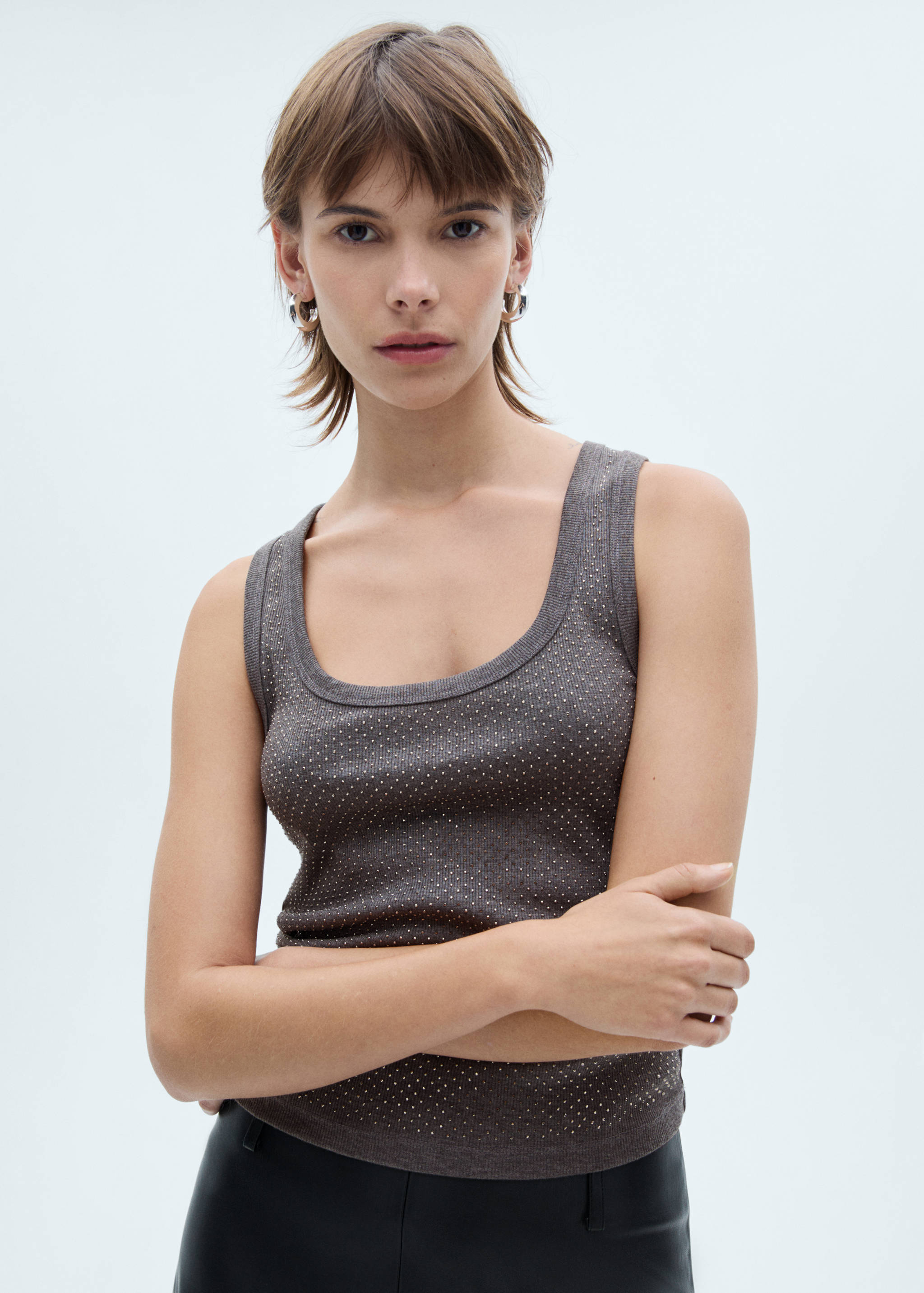 Top tirantes lentejuelas - Plano medio