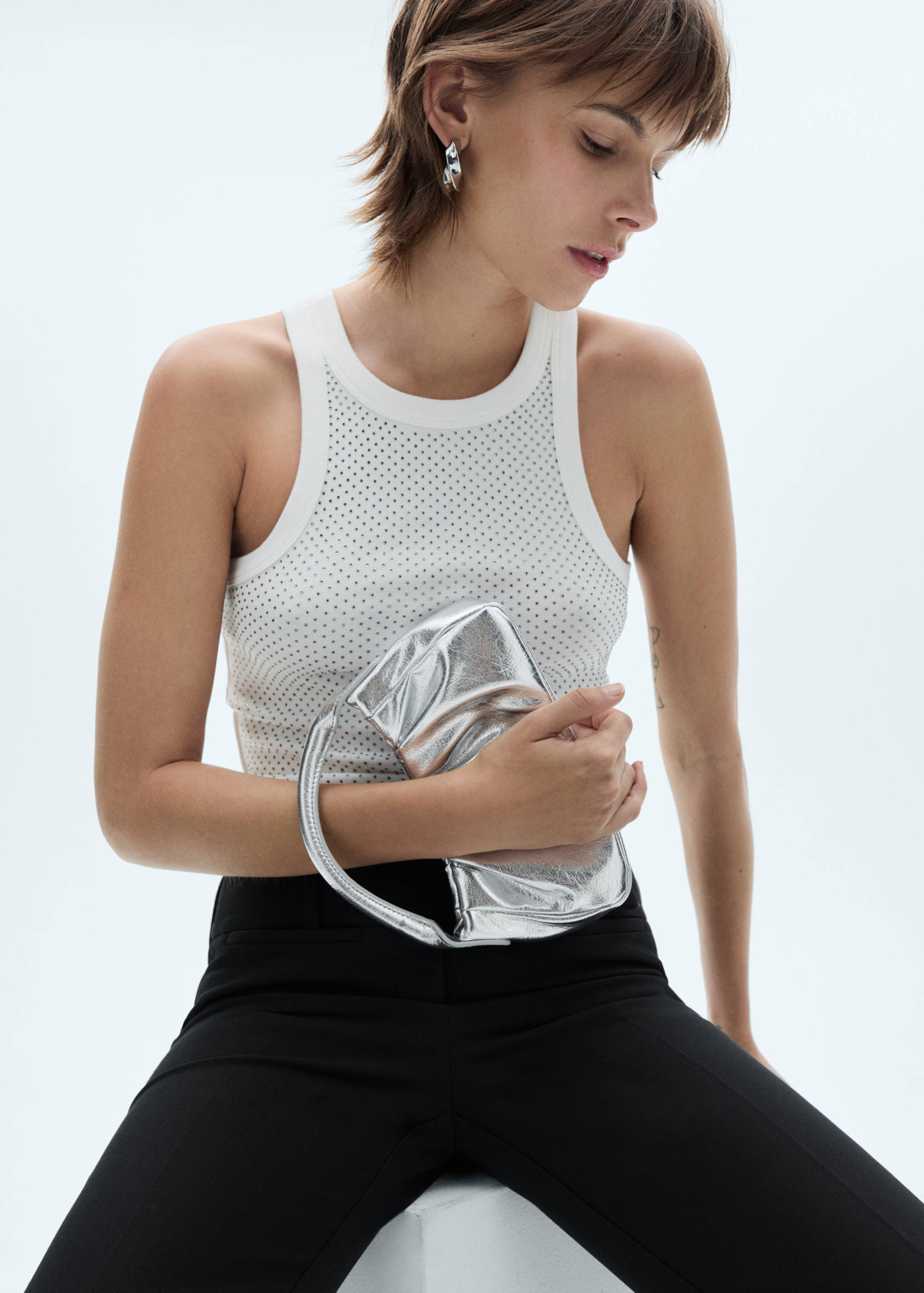 Sequined halter top - Medium plane