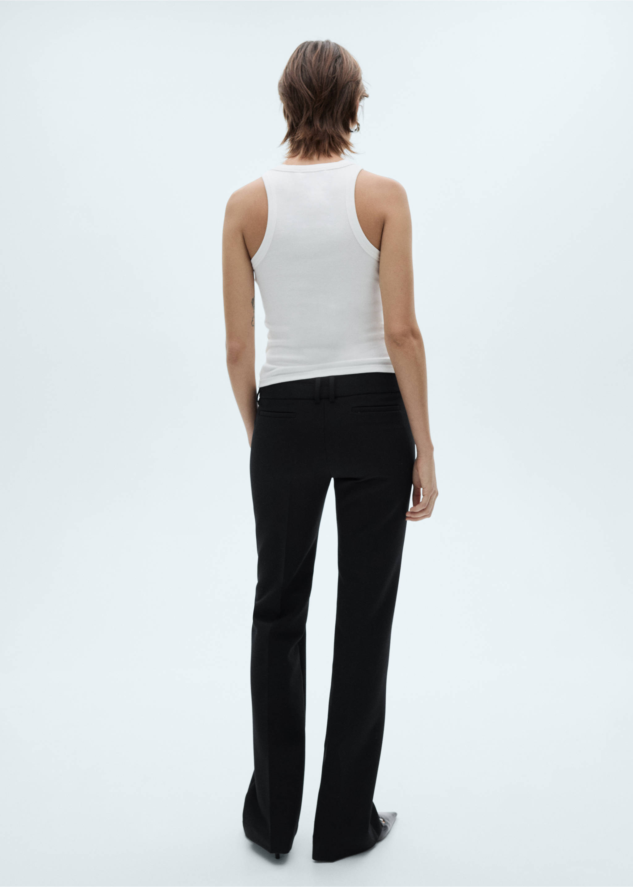 Top halter lentejuelas - Reverso del artículo, Blanco. Ref: 77008283-00.