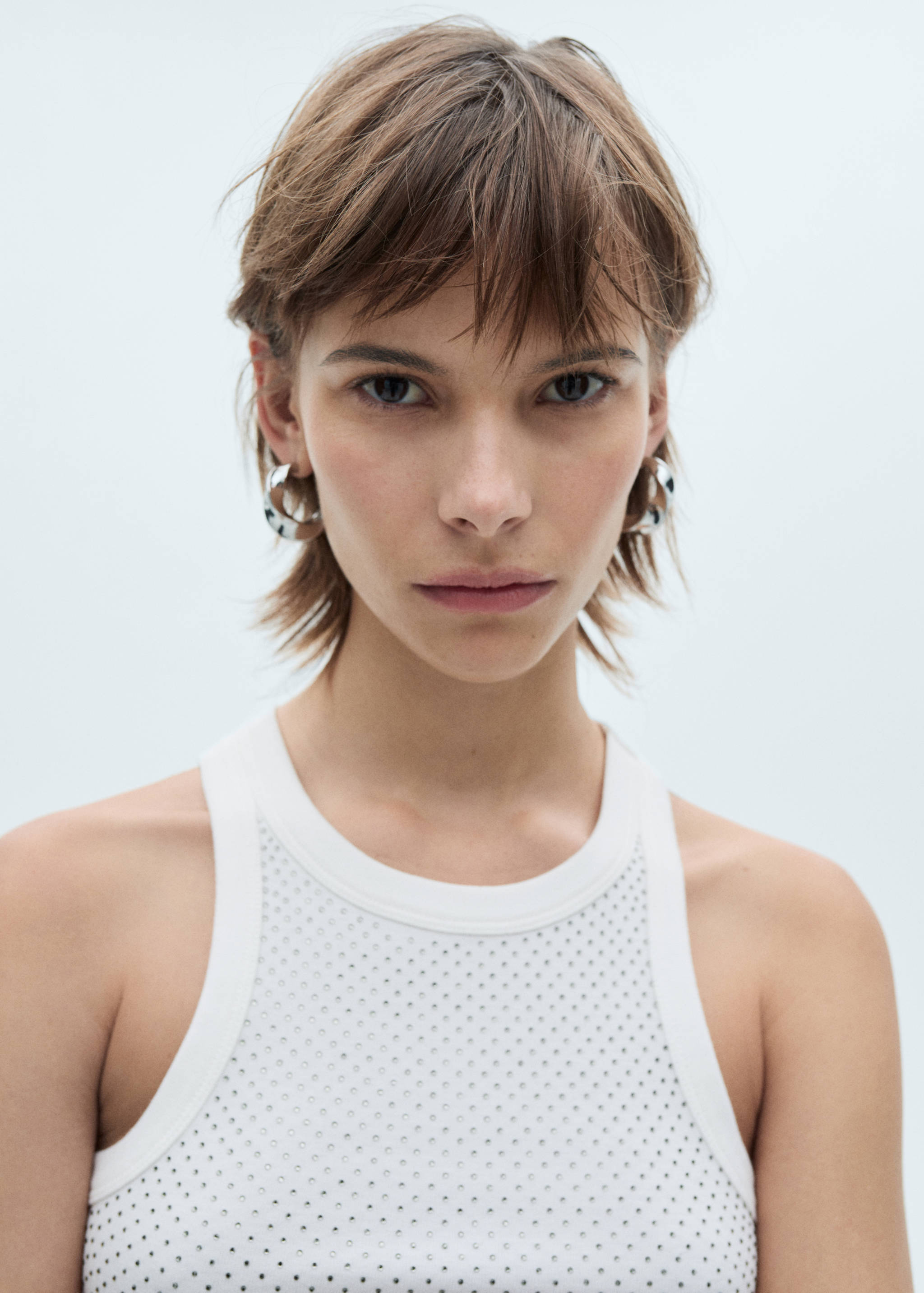 Sequined halter top - Details of the article 1